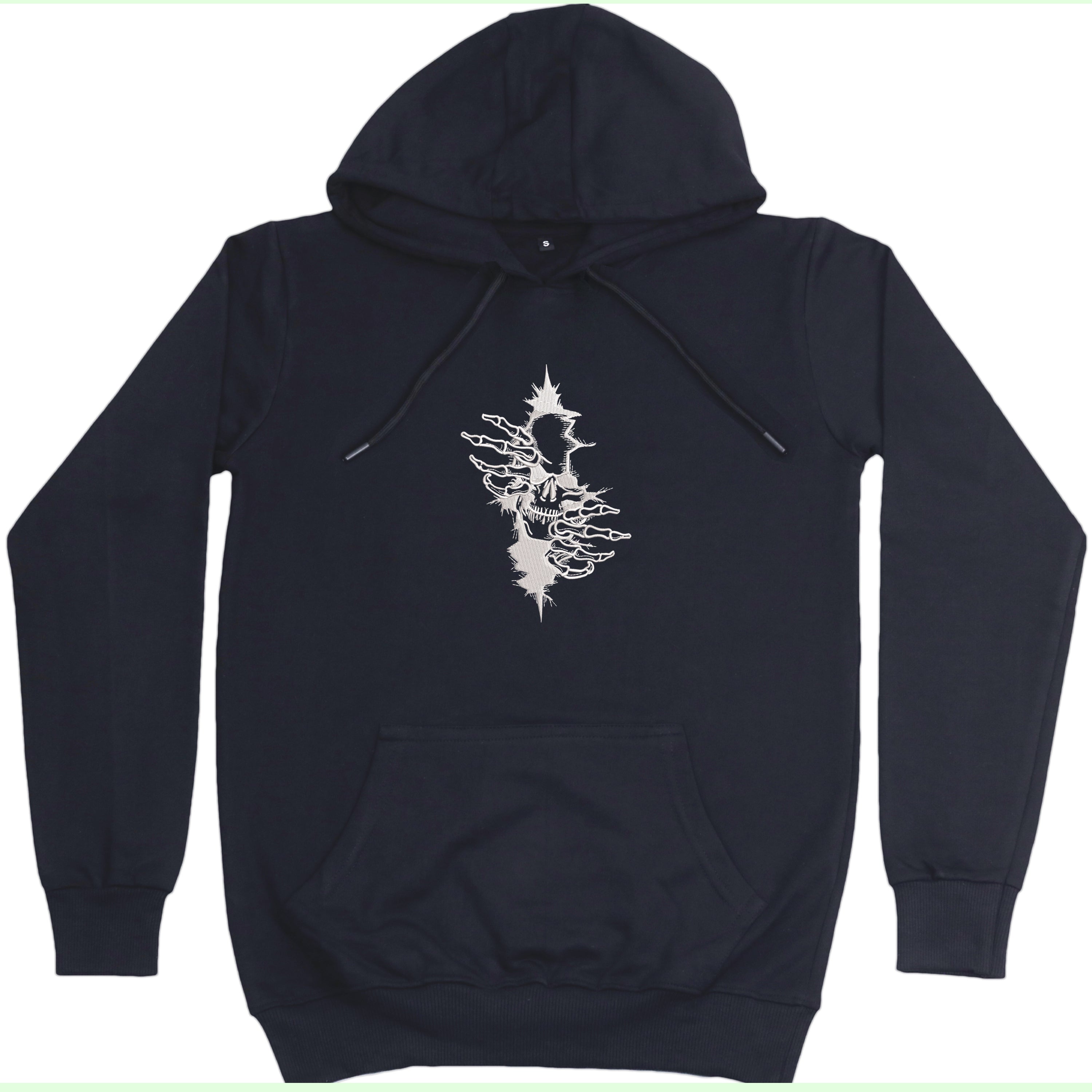 CRAZY EMBROIDERY HOODIE – ARTY SKULL