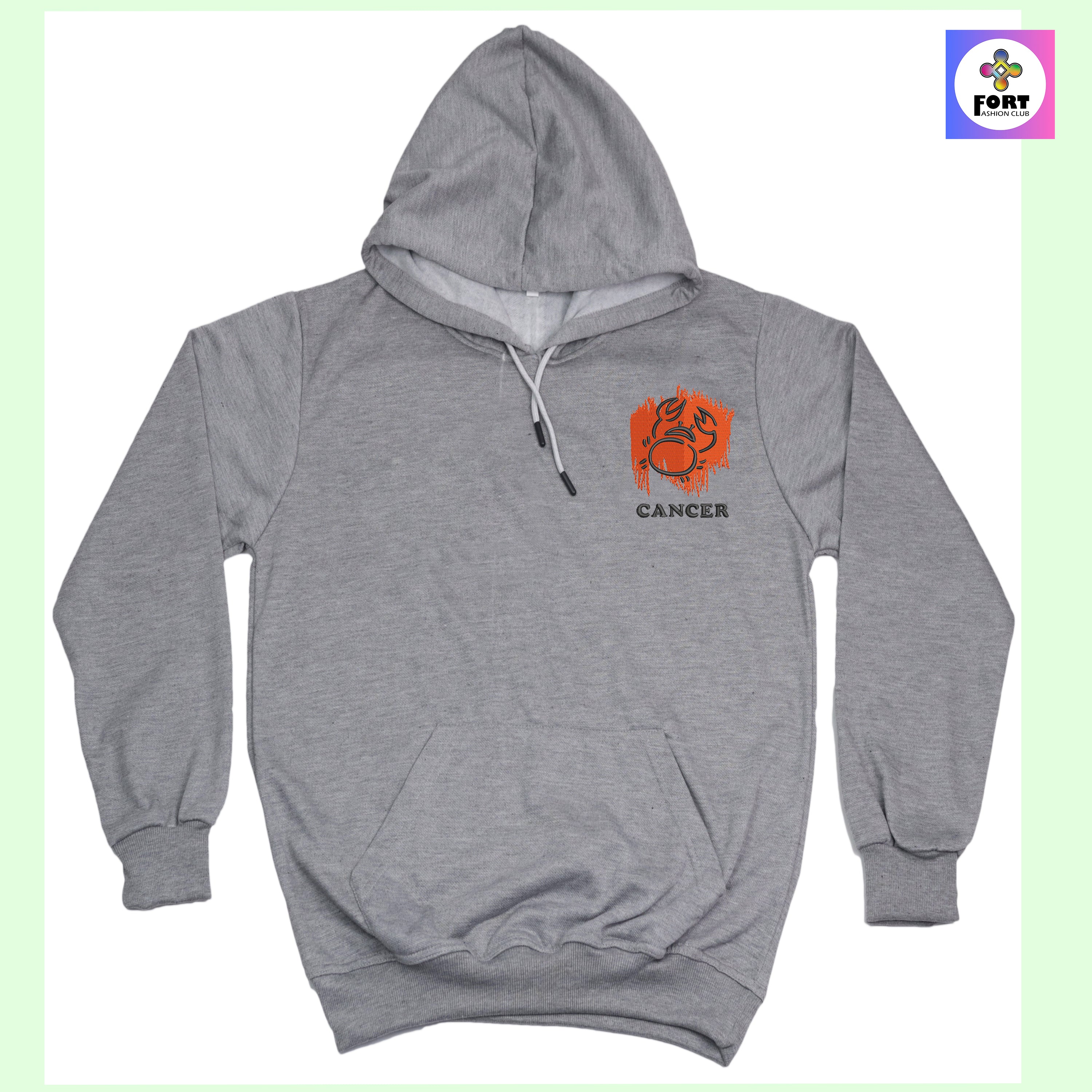CRAZY EMBROIDERY HOODIE – CANCER