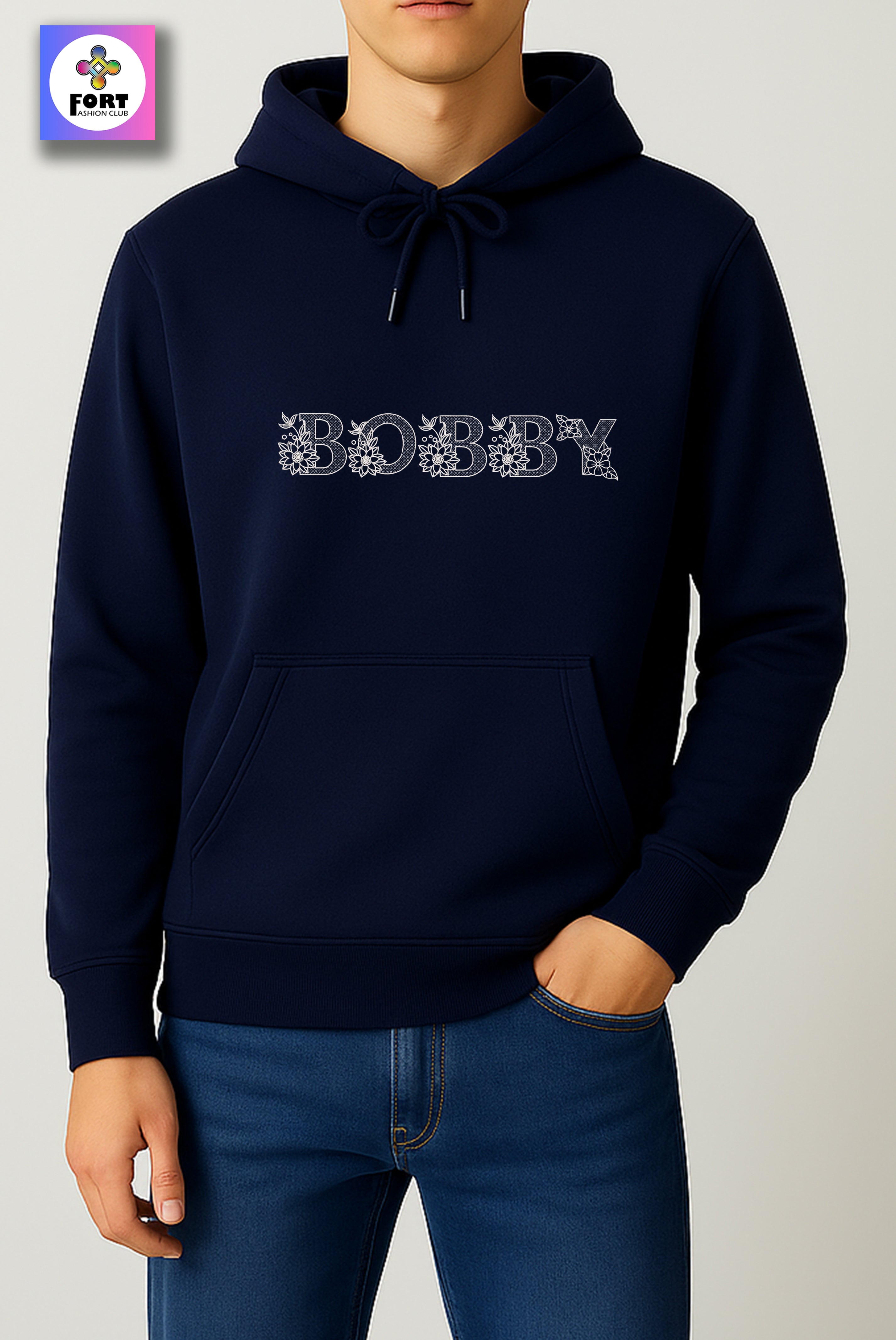 PREMIUM  ALPHABET EMBROIDERY UNISEX - HOODIE