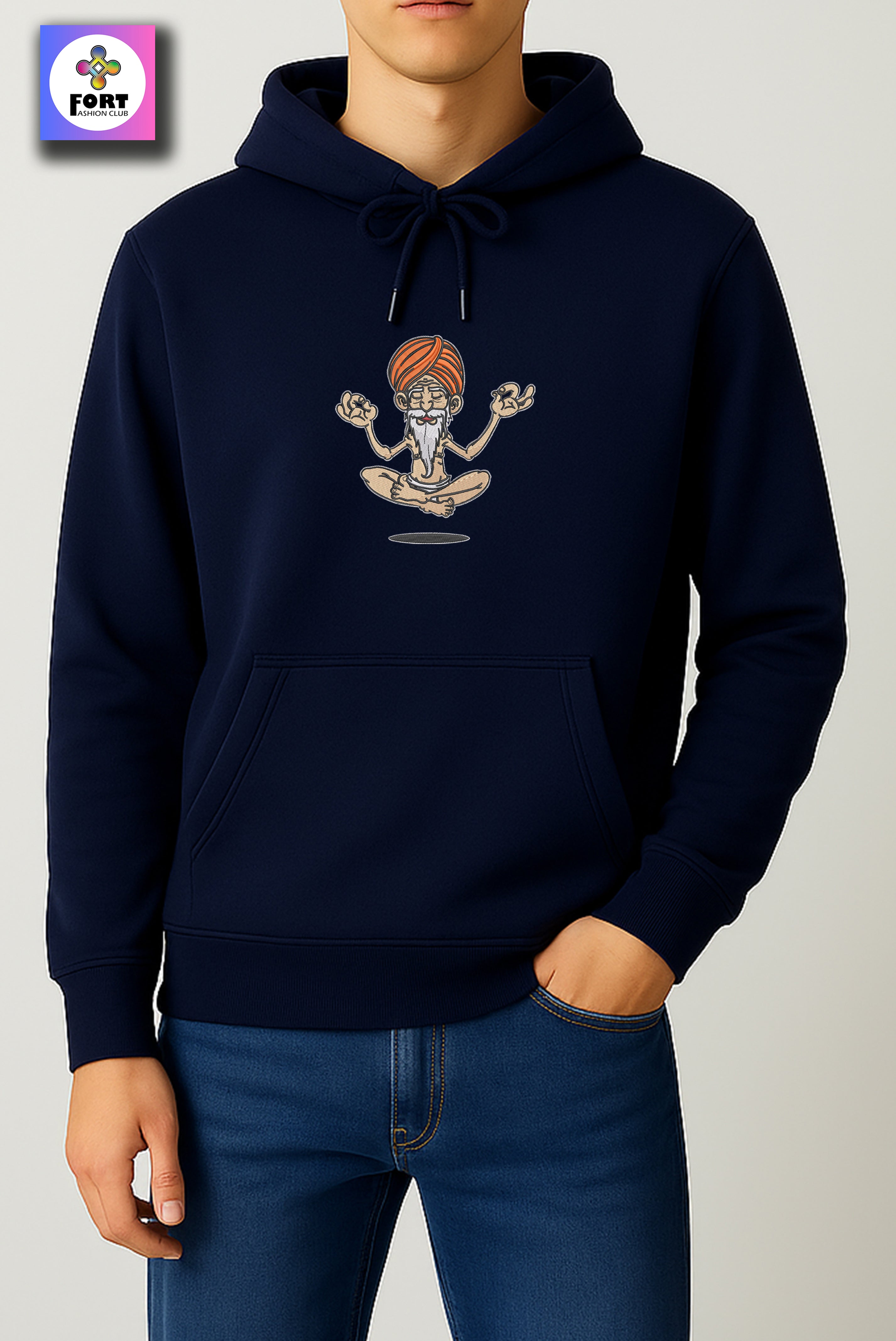 CRAZY EMBROIDERY UNISEX HOODIE – SB