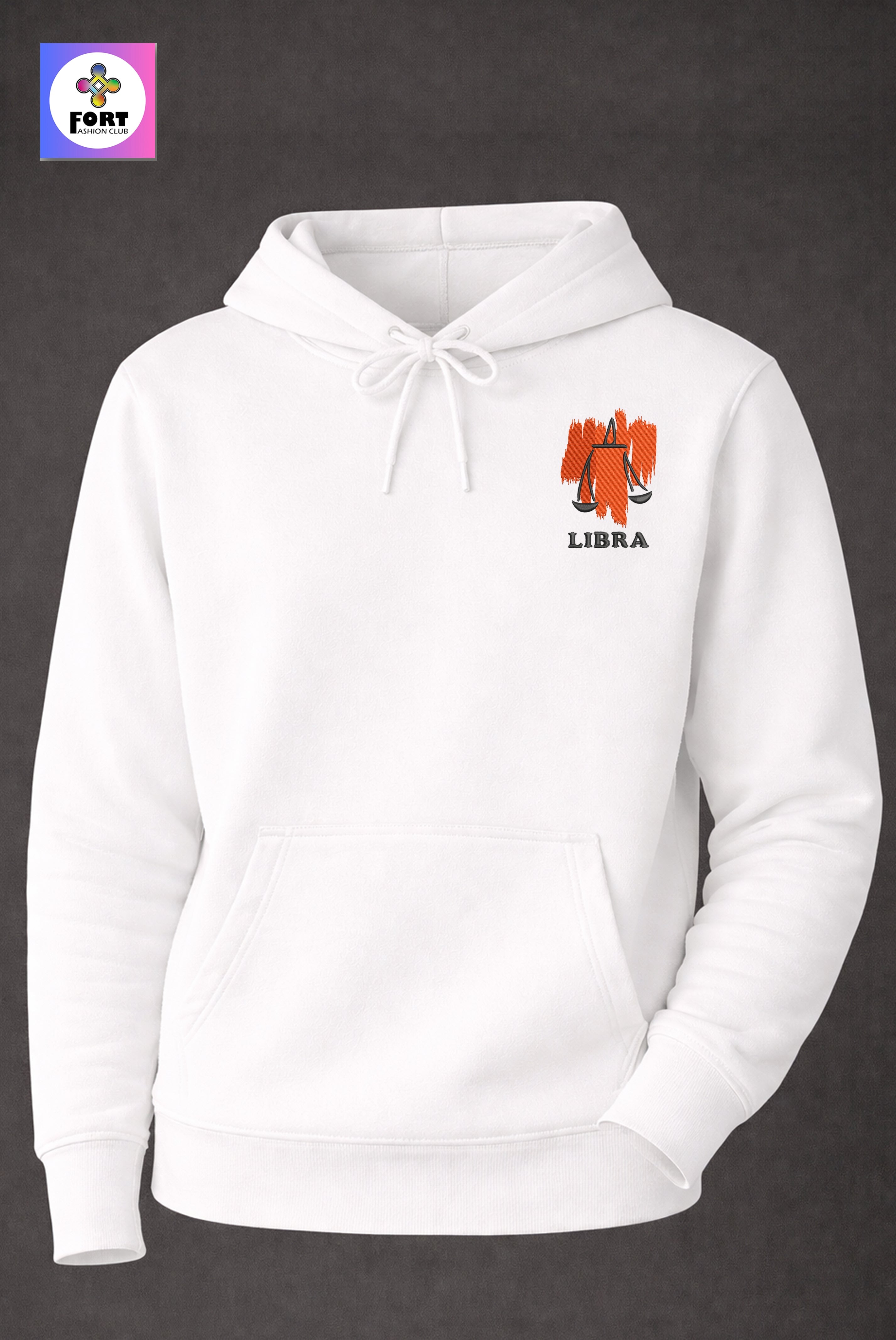 CRAZY EMBROIDERY UNISEX HOODIE – LIBRA FORT FASHION CLUB