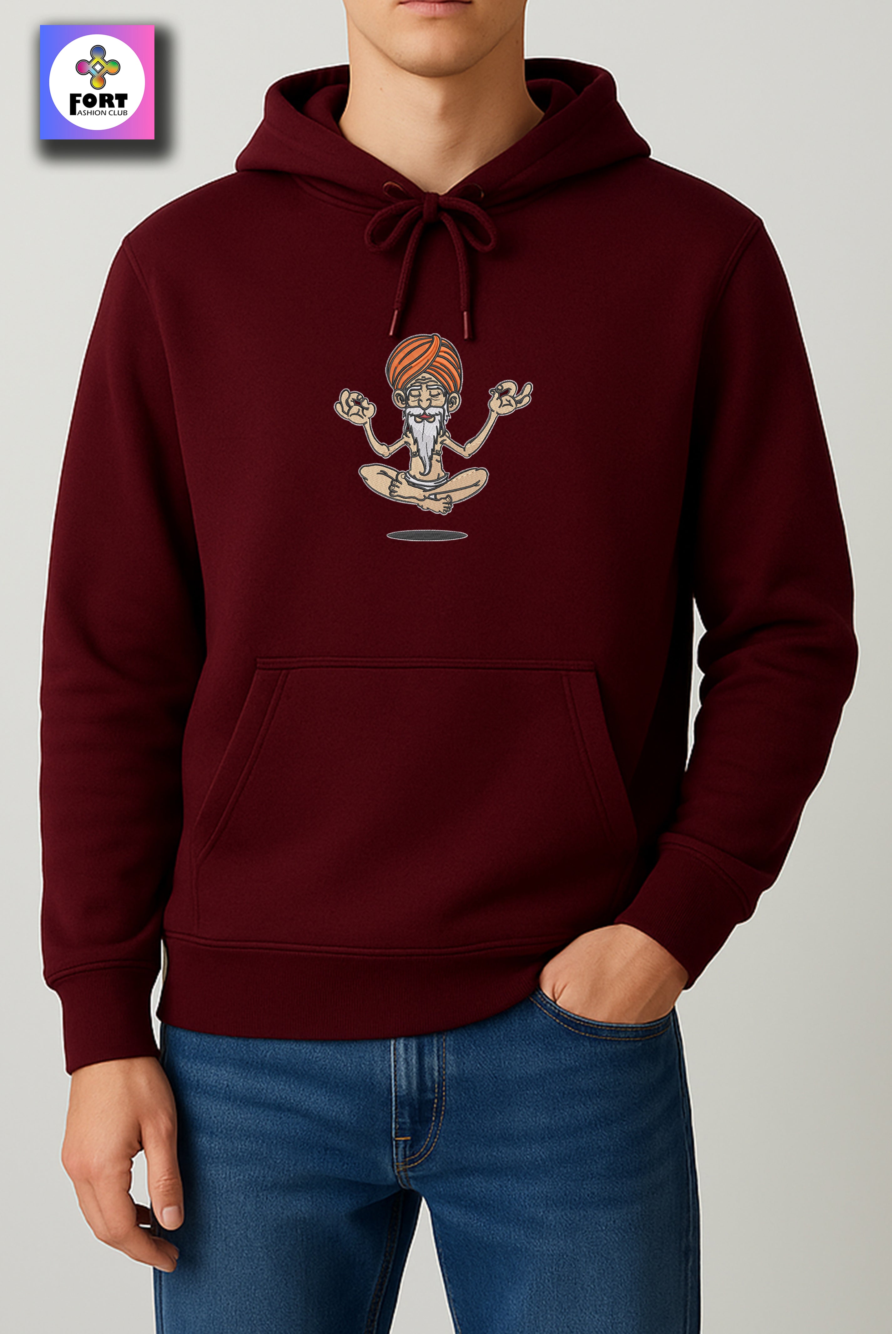 CRAZY EMBROIDERY UNISEX HOODIE – SB