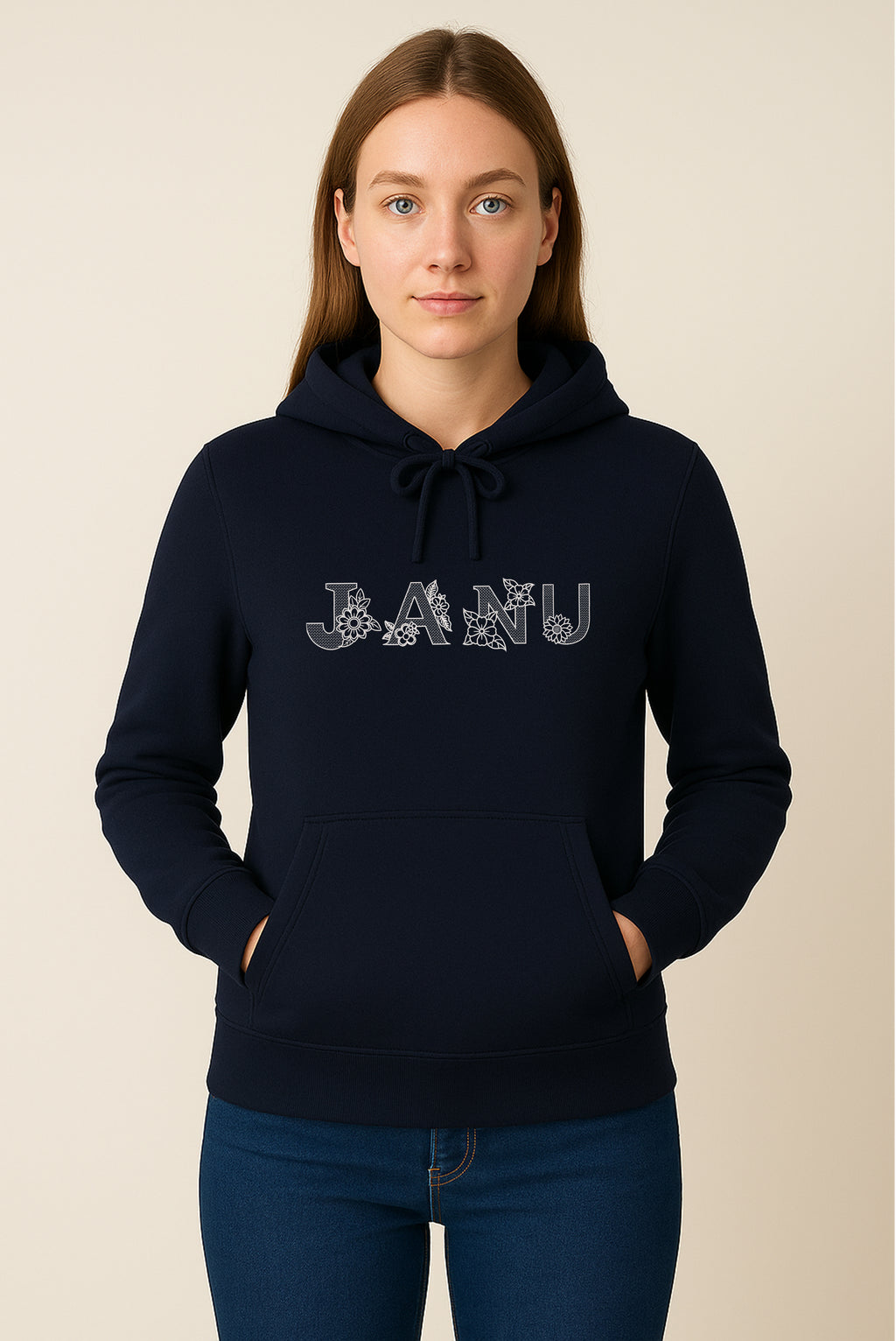 PREMIUM  ALPHABET EMBROIDERY UNISEX - HOODIE