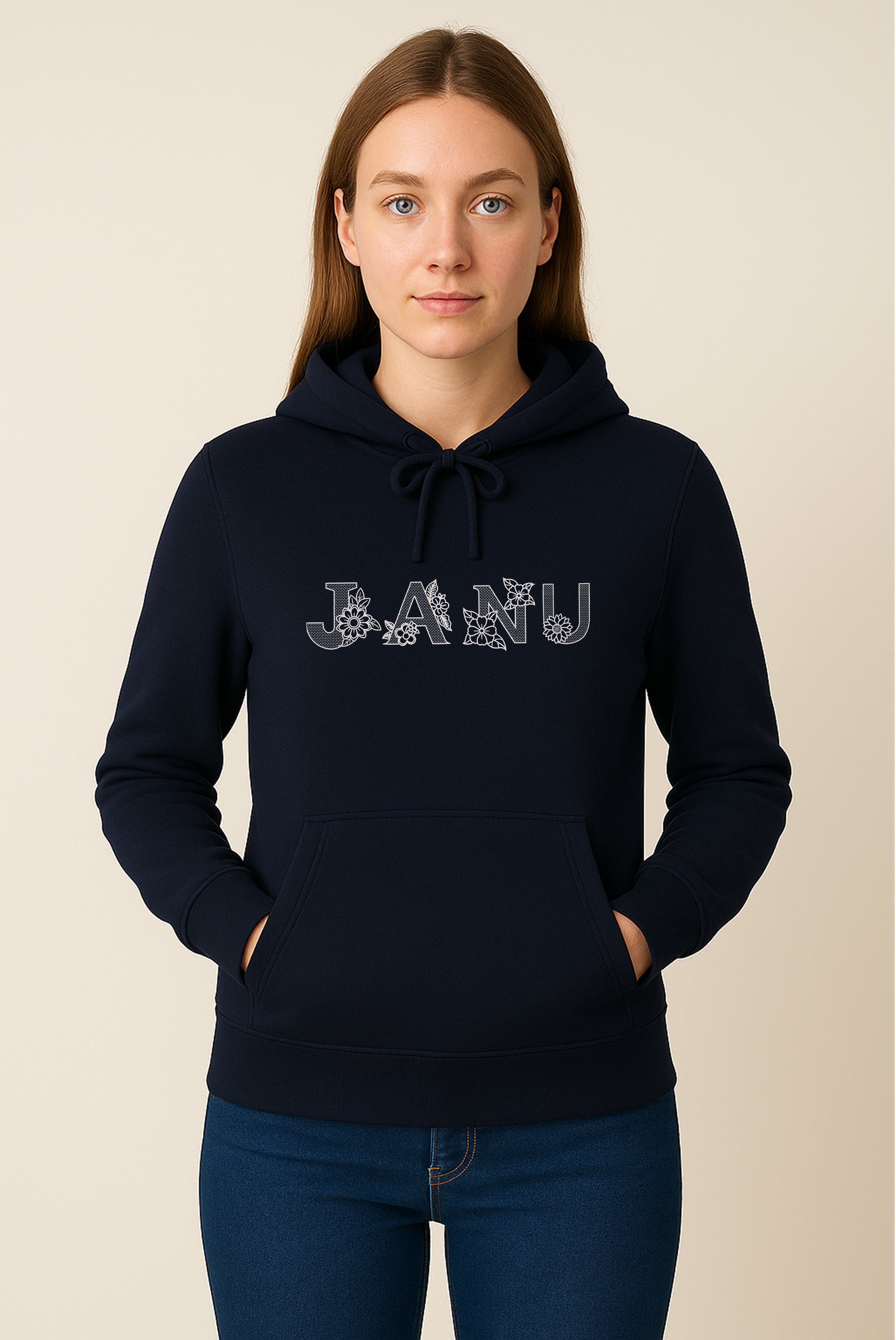 PREMIUM  ALPHABET EMBROIDERY UNISEX - HOODIE