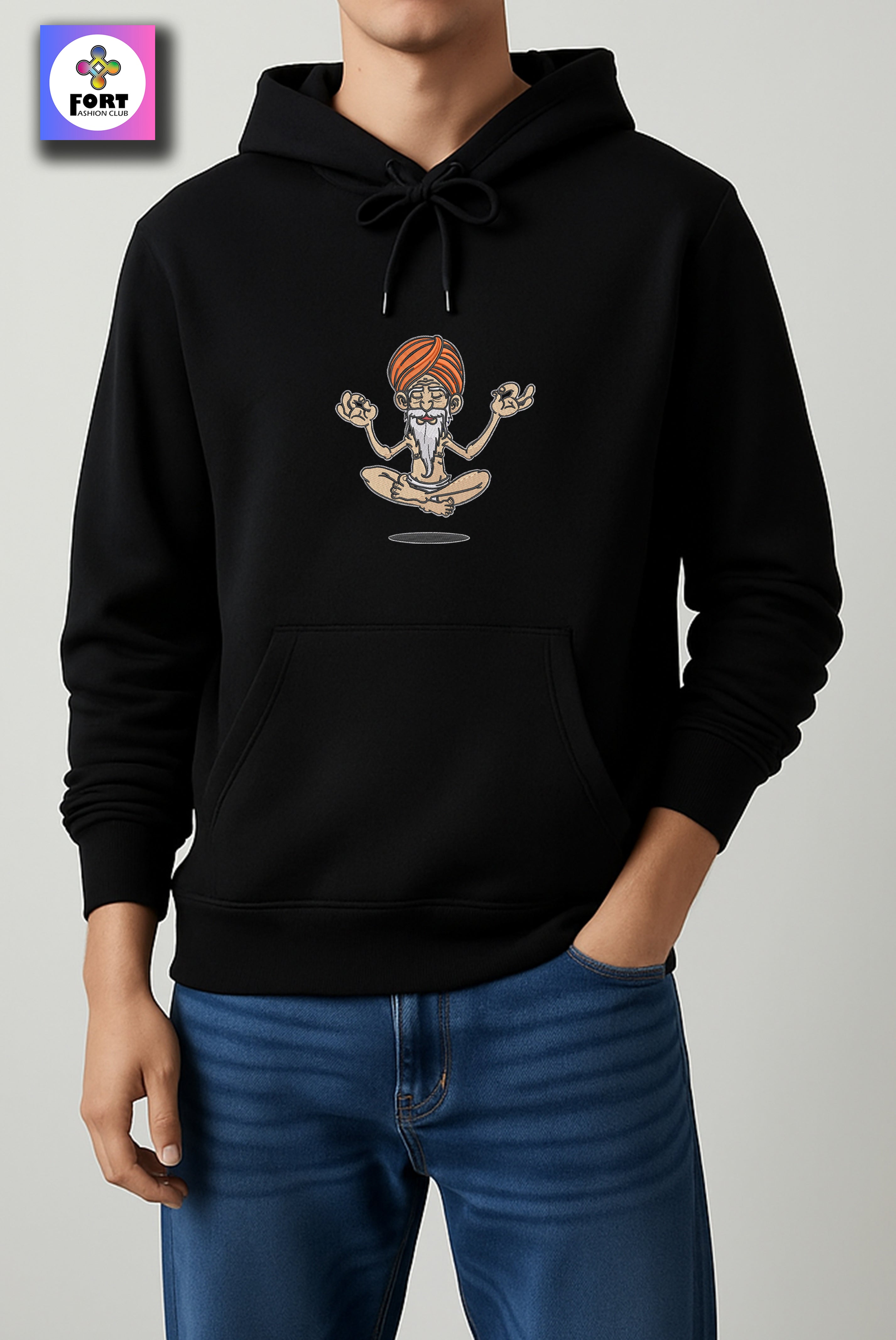 CRAZY EMBROIDERY UNISEX HOODIE – SB