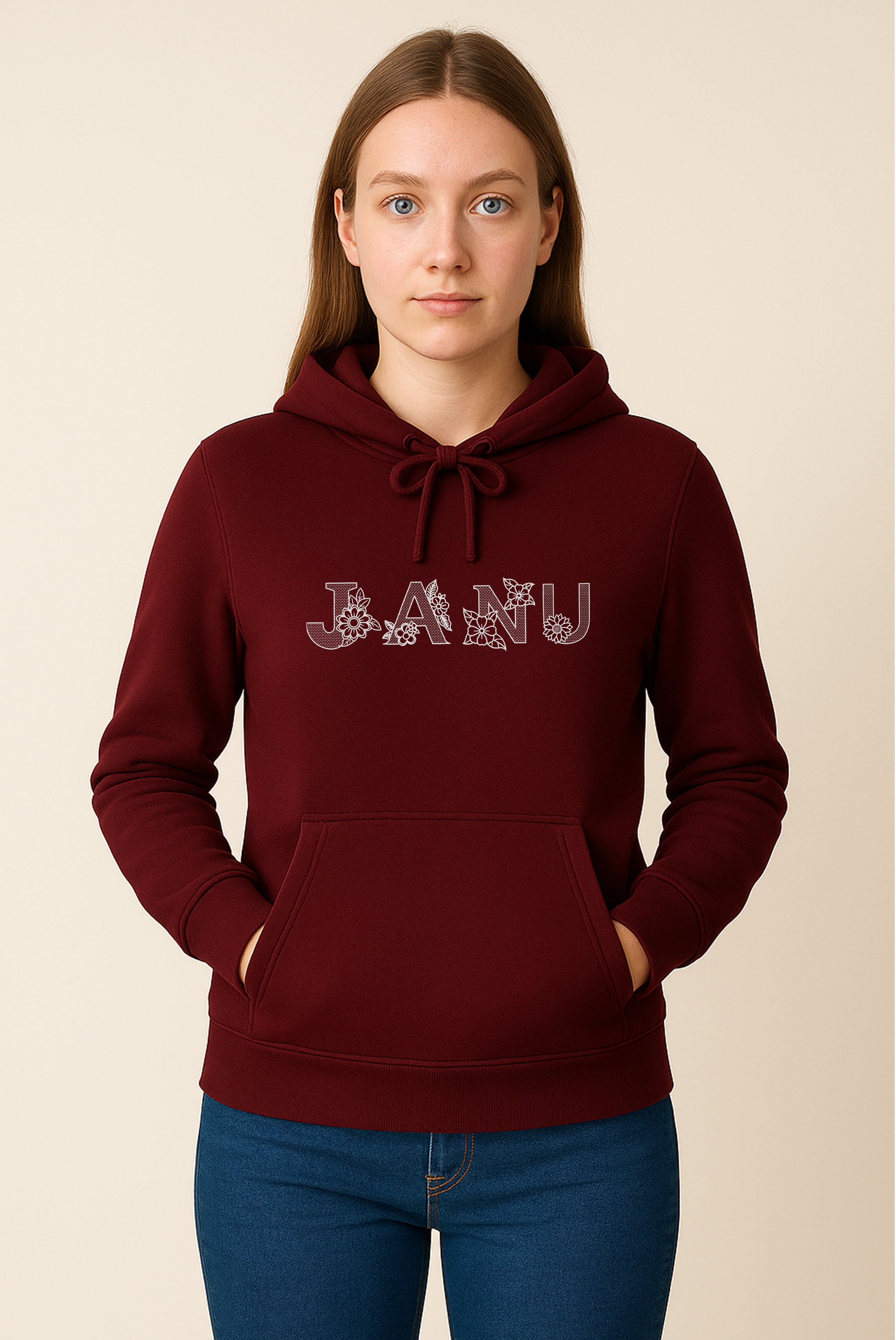 PREMIUM  ALPHABET EMBROIDERY UNISEX - HOODIE