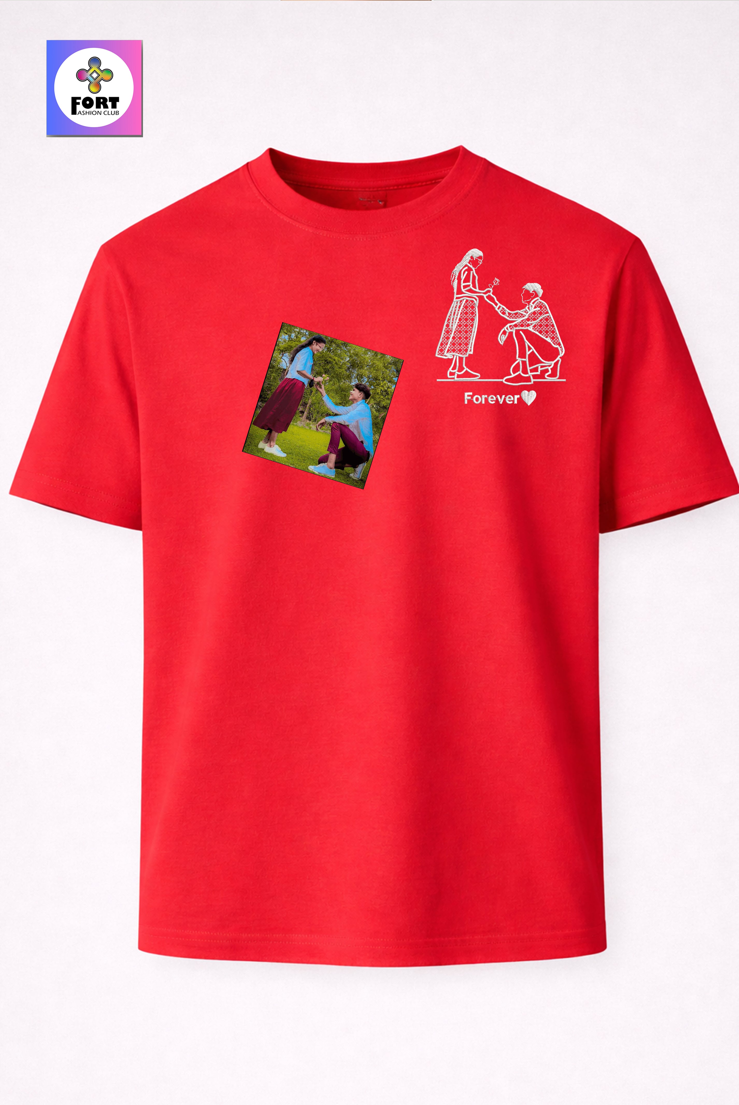 PERSONALIZED EMBROIDERY UNISEX T-SHIRT