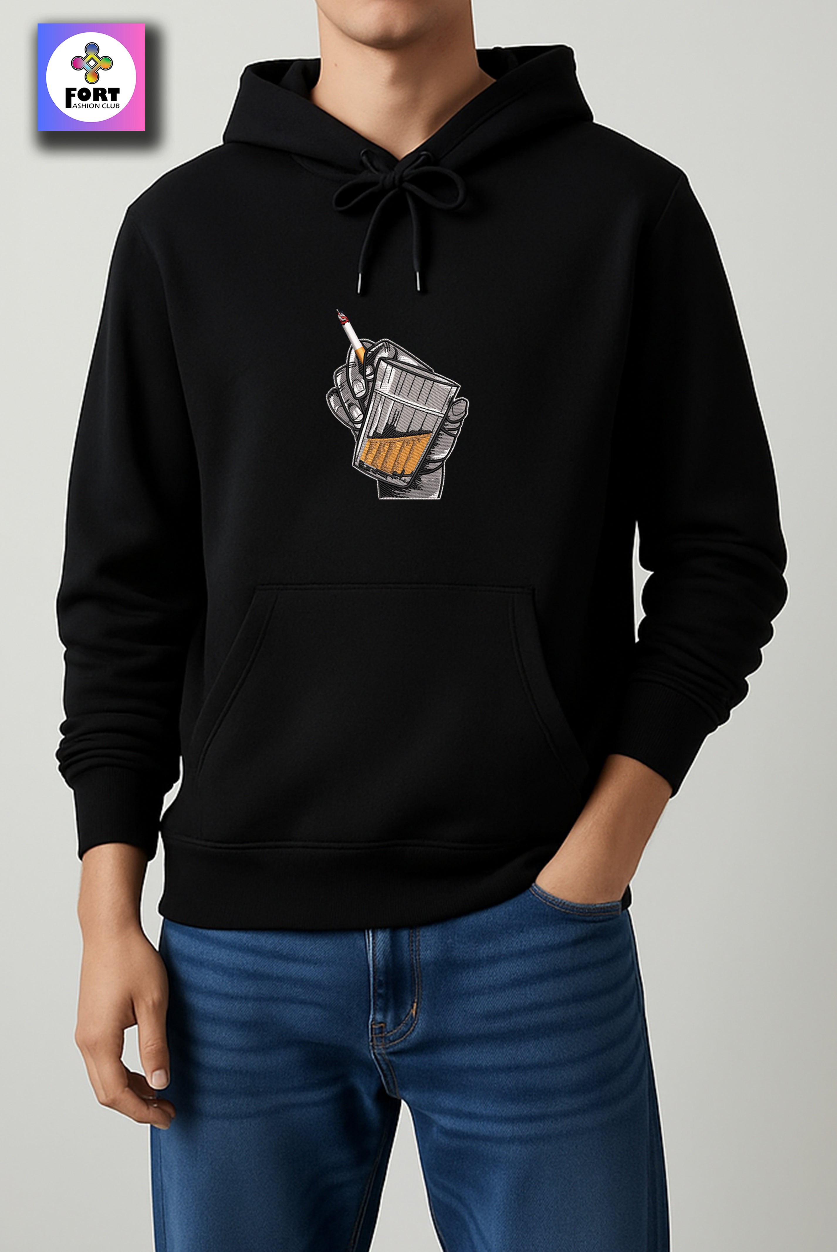 CRAZY EMBROIDERY UNISEX HOODIE – ENERGY