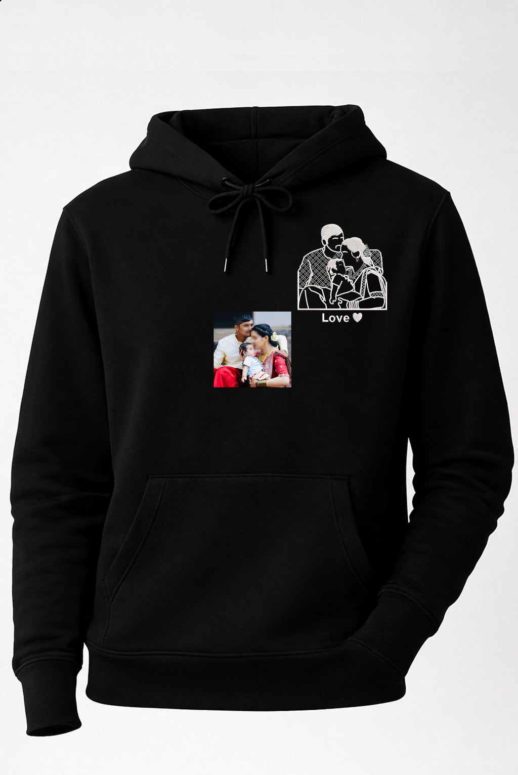 PERSONALIZED EMBROIDERY UNISEX HOODIE