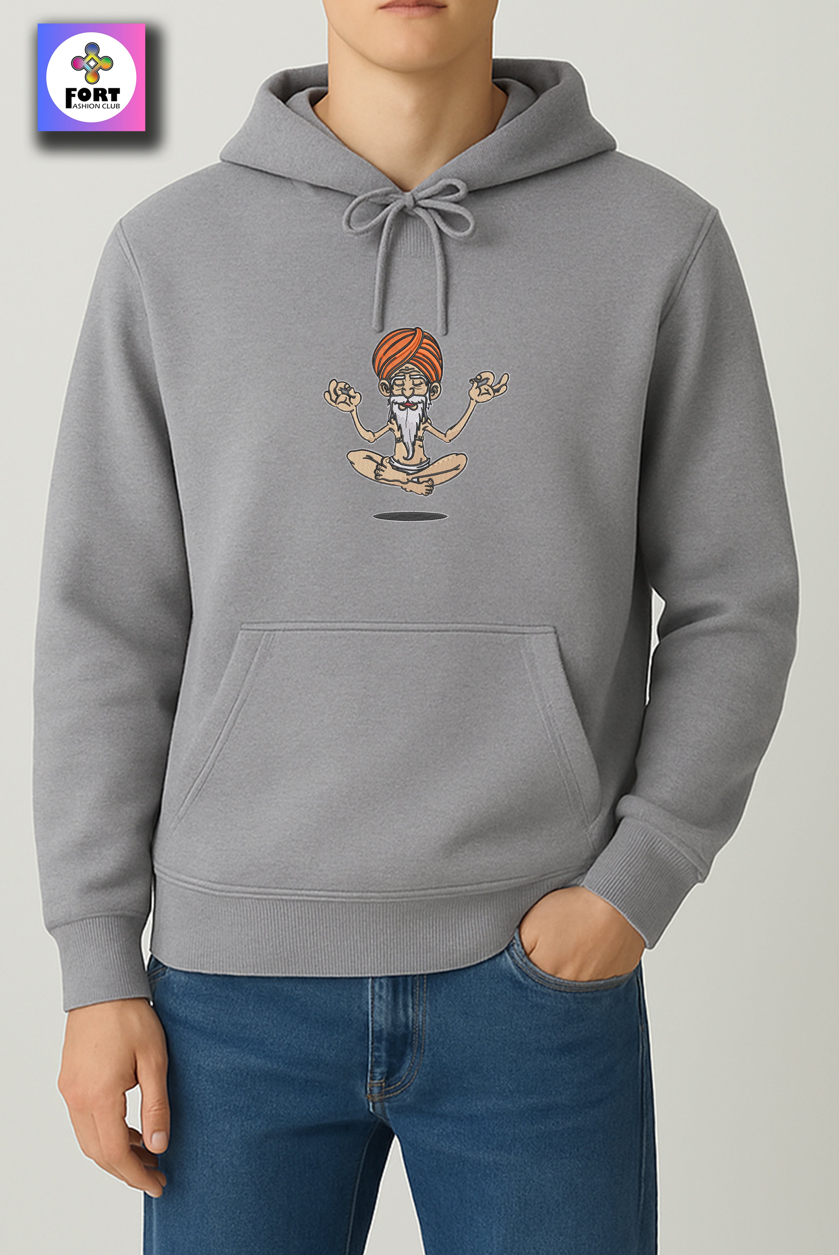 CRAZY EMBROIDERY UNISEX HOODIE – SB