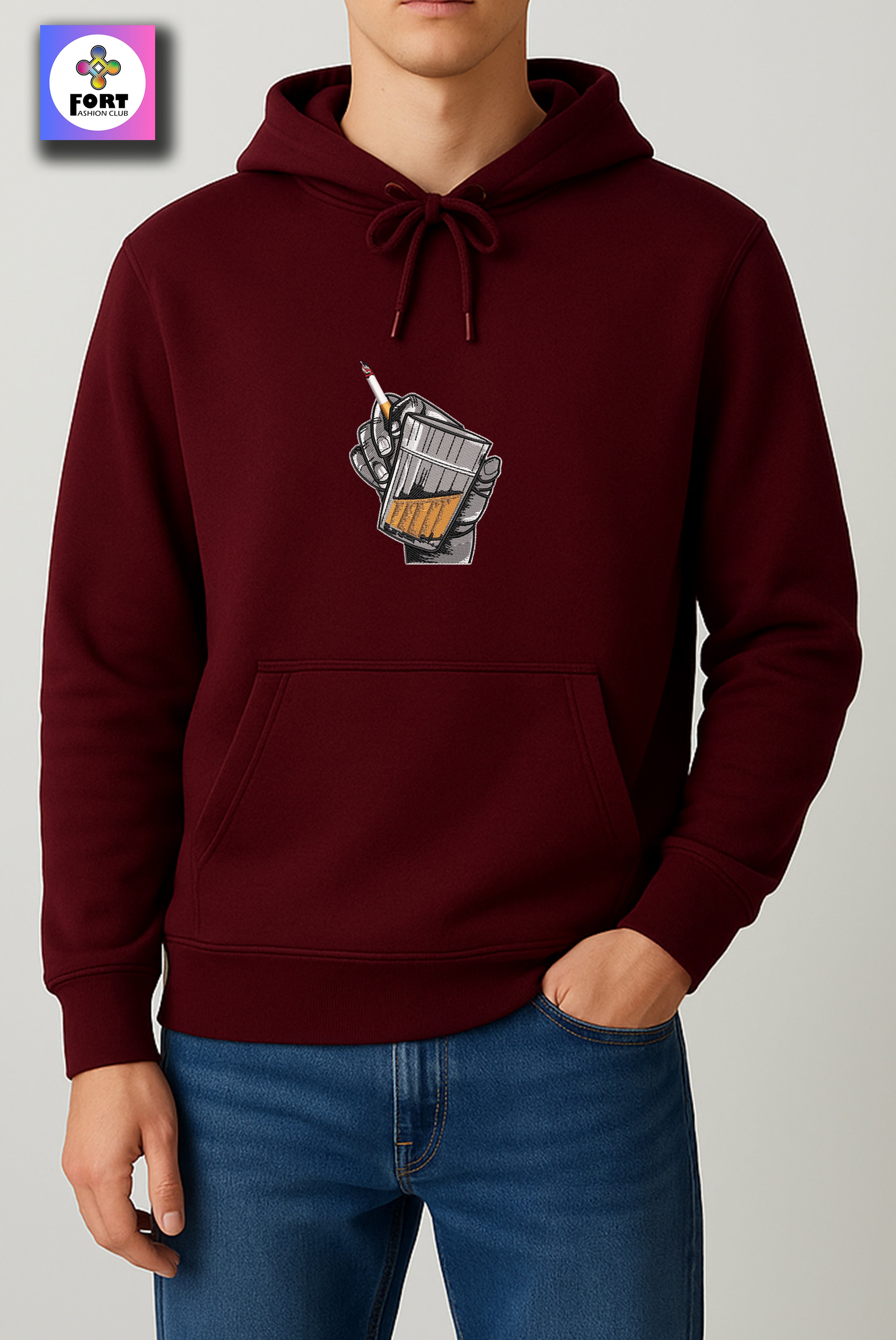 CRAZY EMBROIDERY UNISEX HOODIE – ENERGY