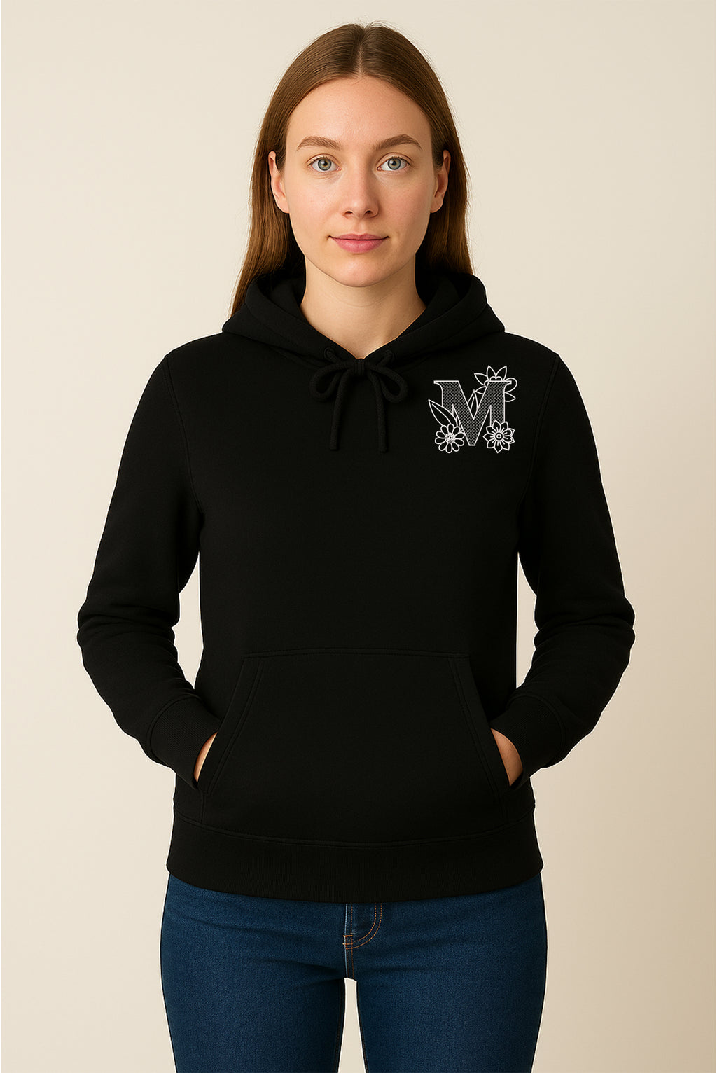 PREMIUM  ALPHABET EMBROIDERY UNISEX - HOODIE