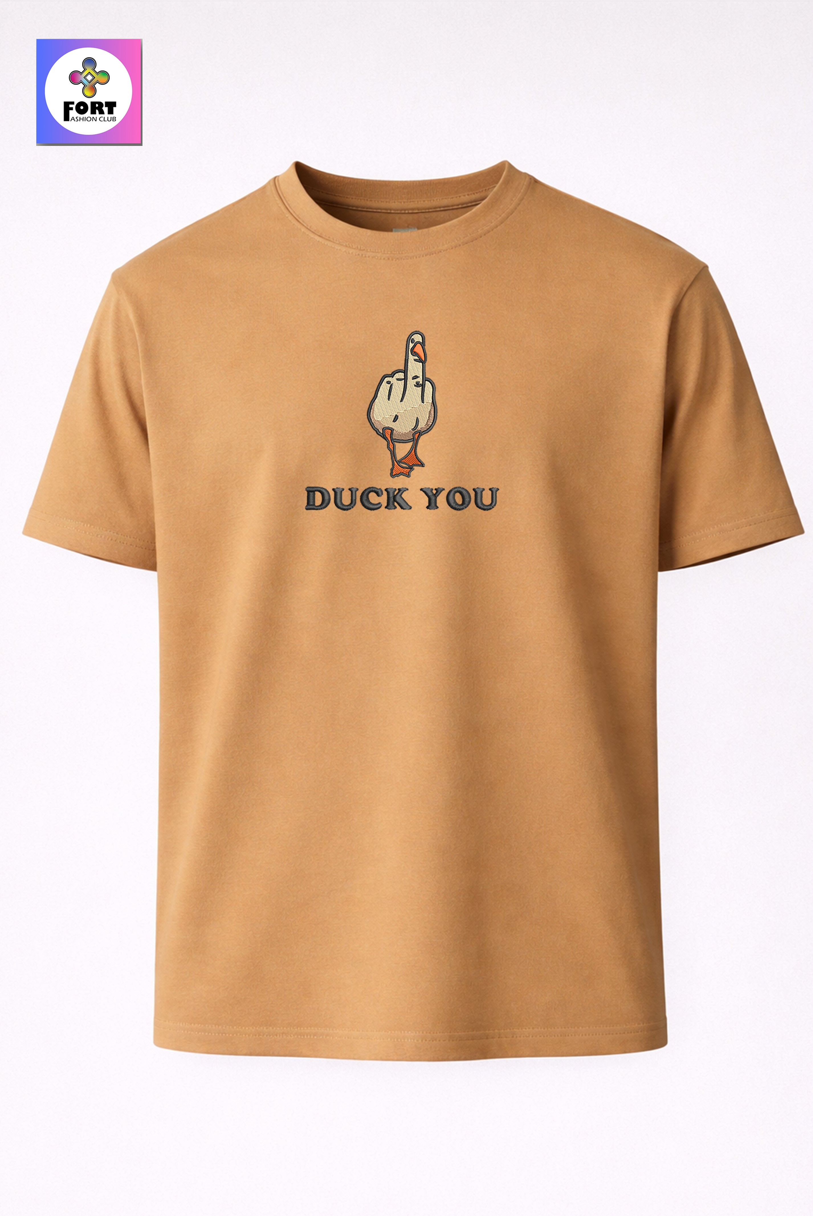 CRAZY EMBROIDERY UNISEX T-SHIRT – DUCK FORT FASHION CLUB
