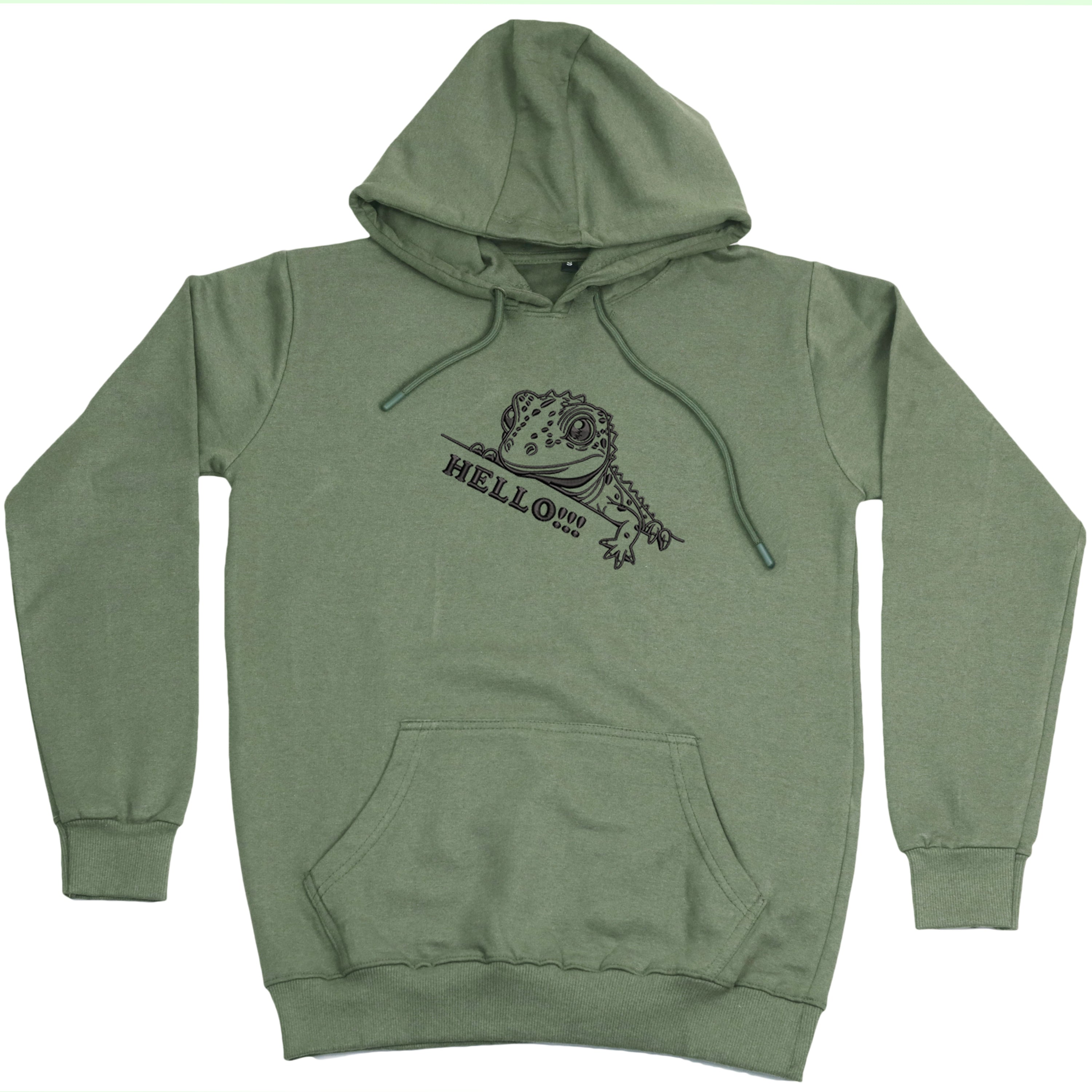 CRAZY EMBROIDERY HOODIE – LIZARD