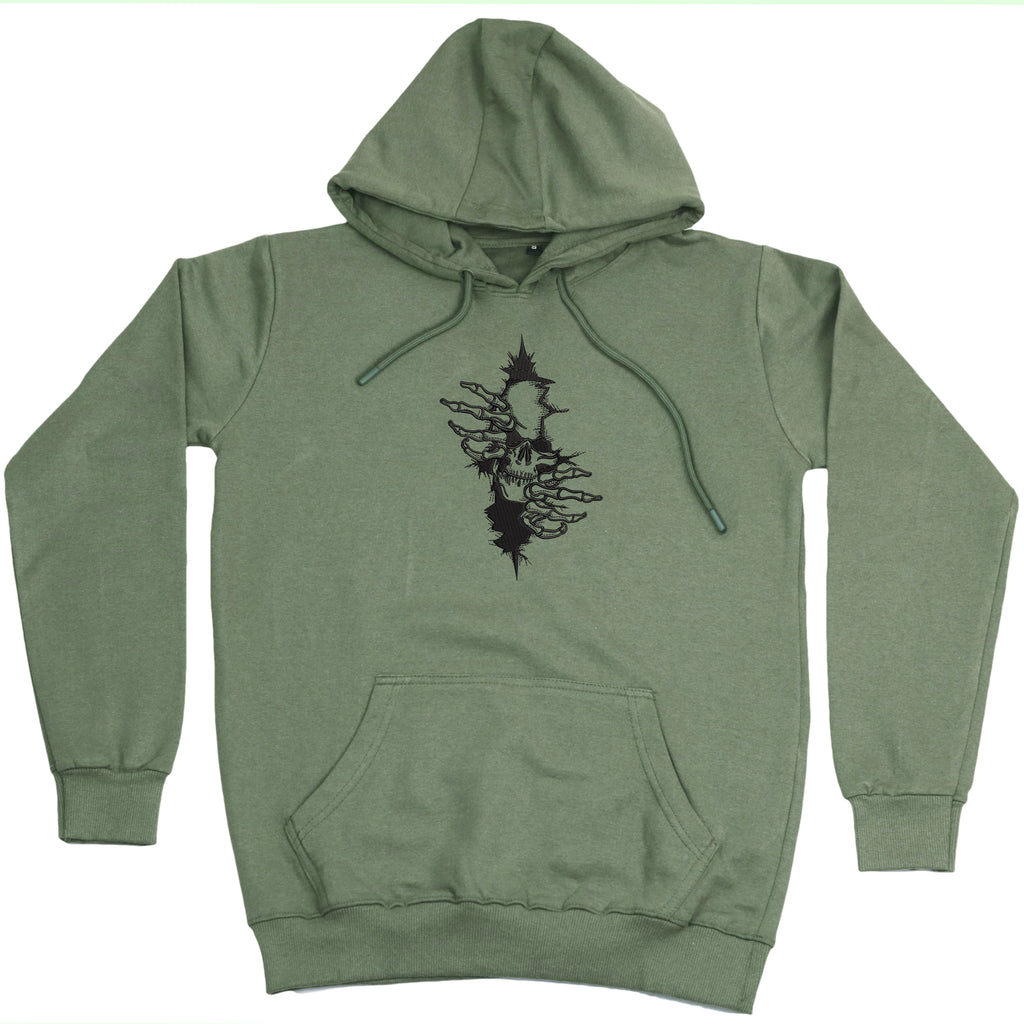 CRAZY EMBROIDERY HOODIE – ARTY SKULL