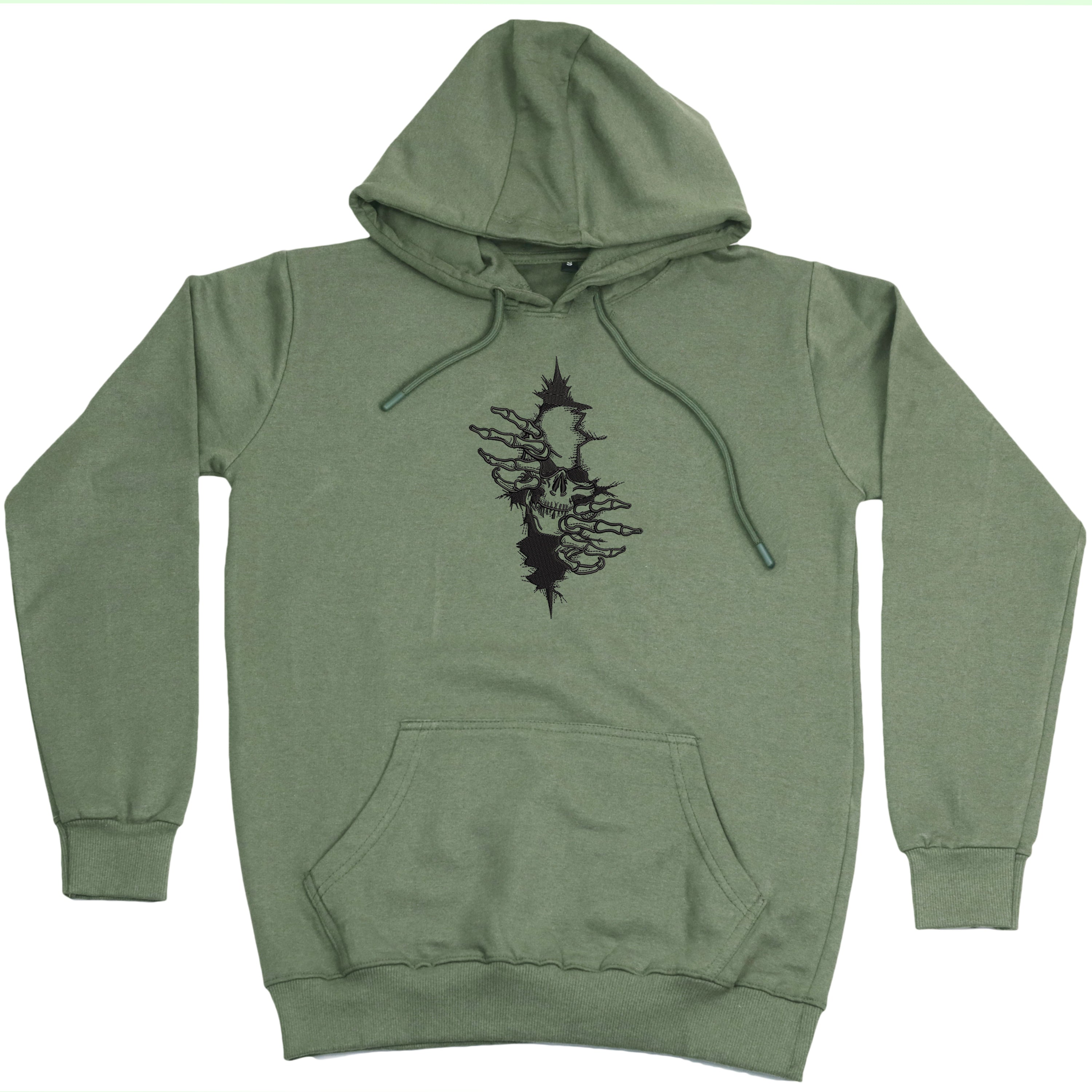 CRAZY EMBROIDERY HOODIE – ARTY SKULL