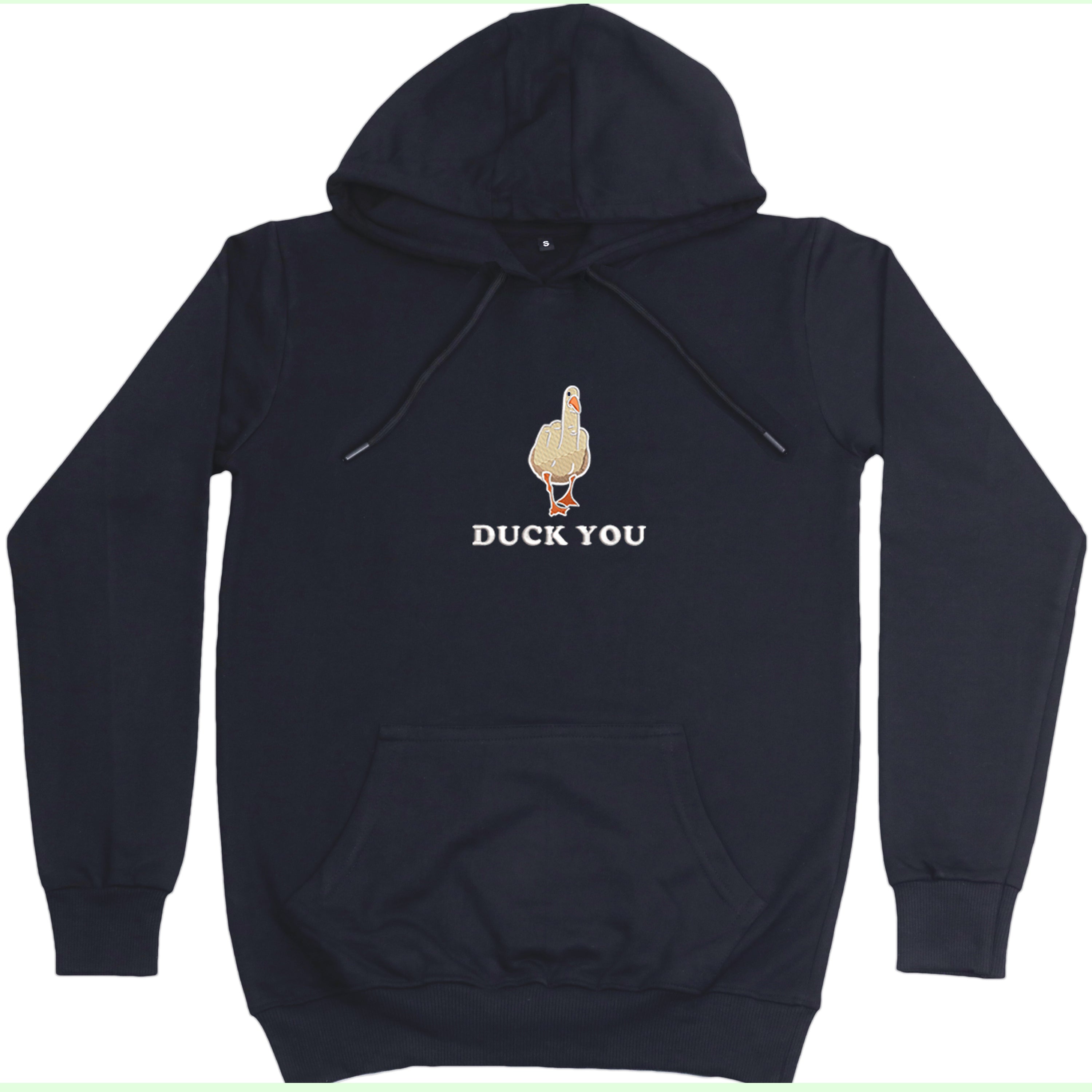 CRAZY EMBROIDERY HOODIE – DUCK