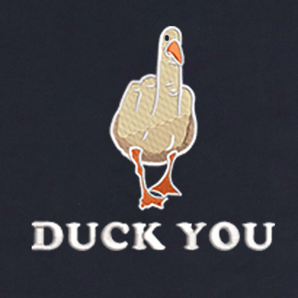 CRAZY EMBROIDERY HOODIE – DUCK