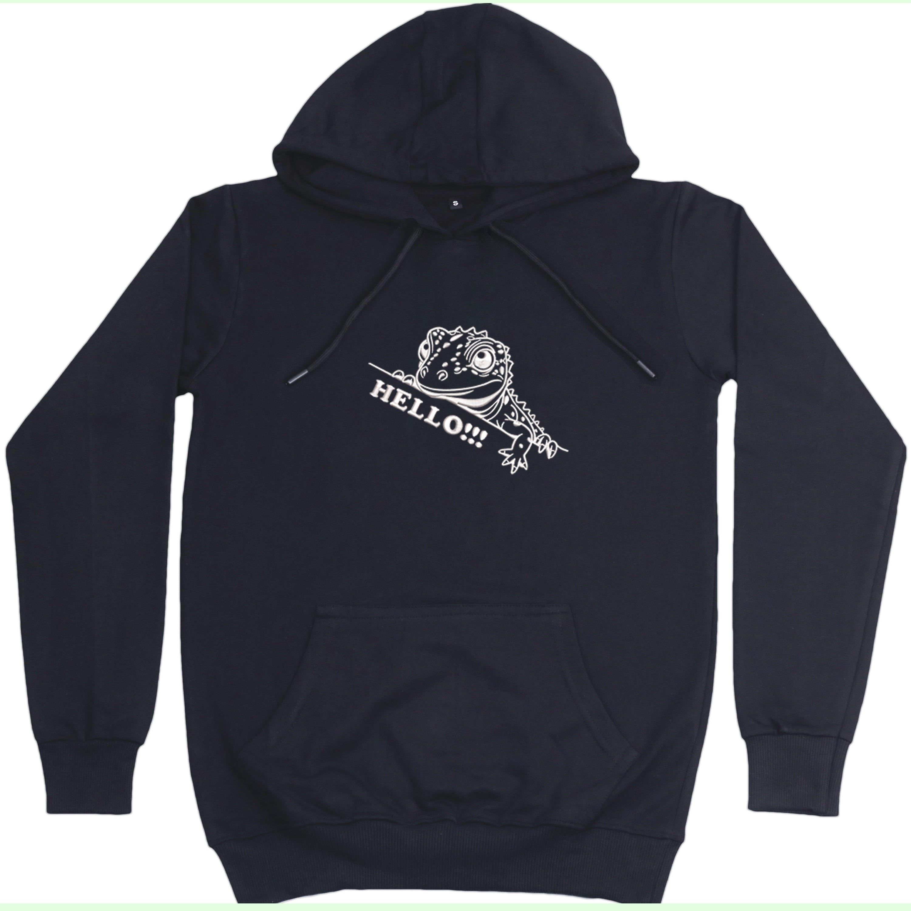 CRAZY EMBROIDERY HOODIE – LIZARD