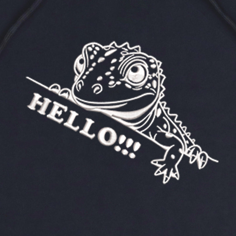 CRAZY EMBROIDERY HOODIE – LIZARD