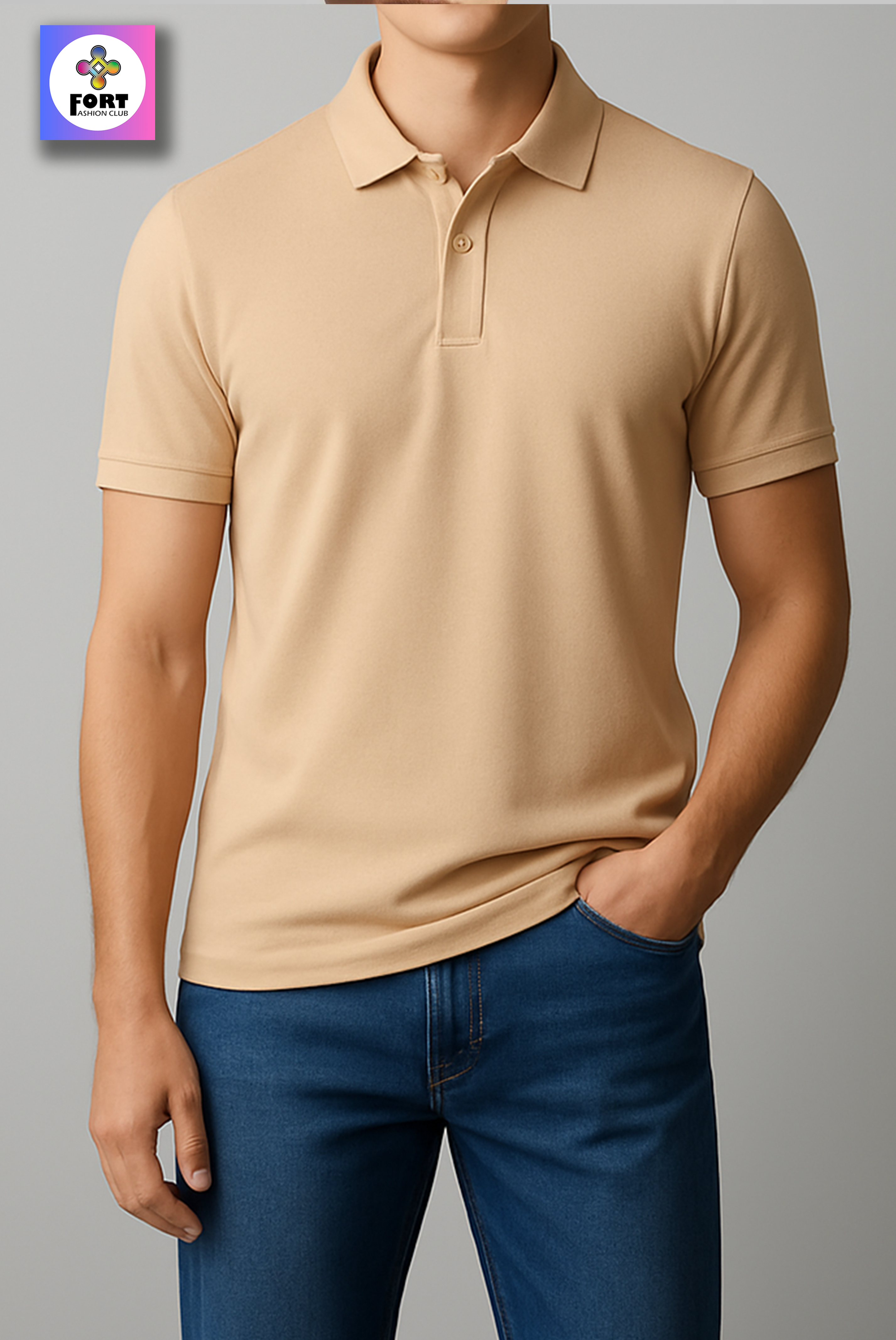 PERSONALIZED EMBROIDERY - ( COLLAR ) T-SHIRT