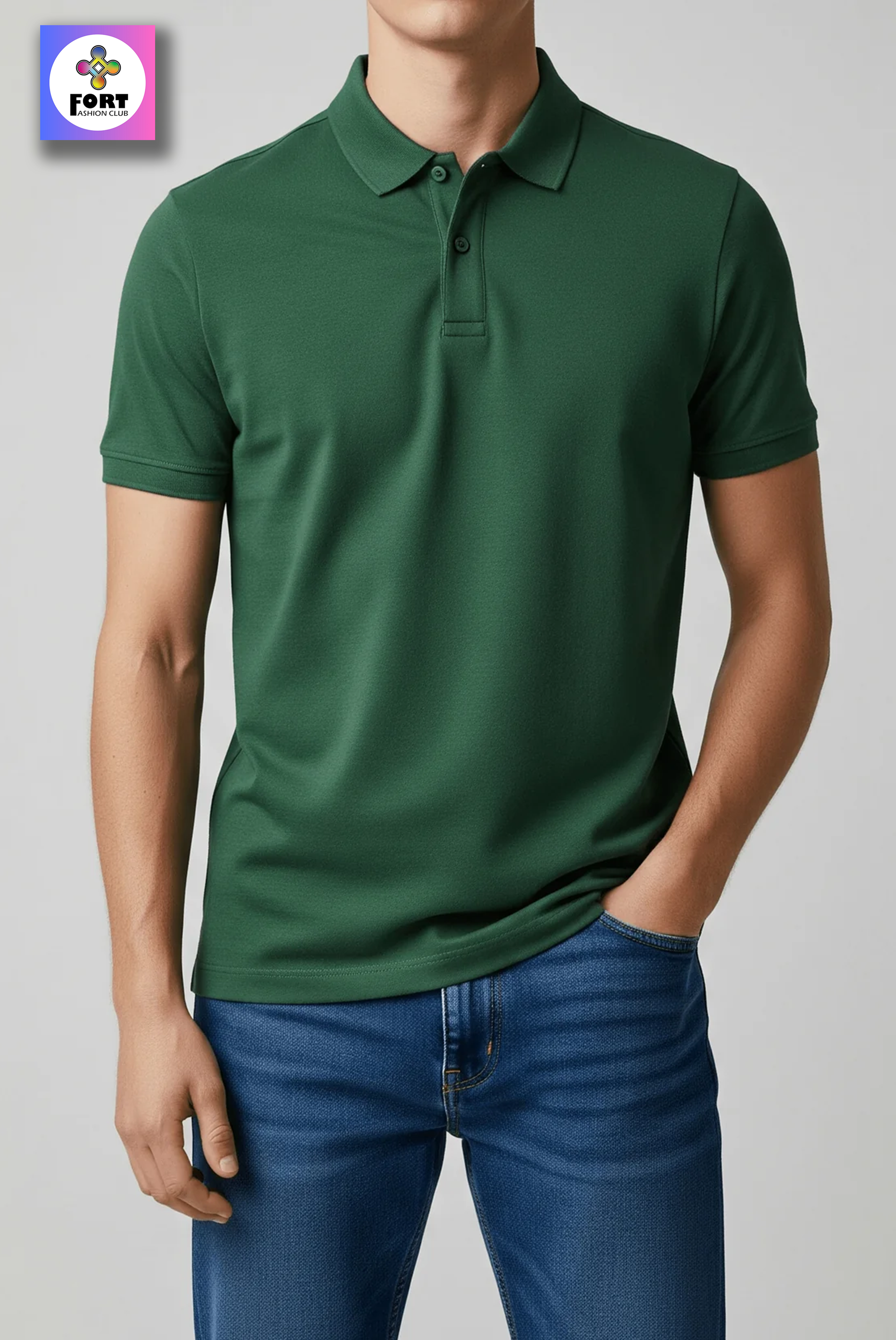 PERSONALIZED EMBROIDERY - ( COLLAR ) T-SHIRT