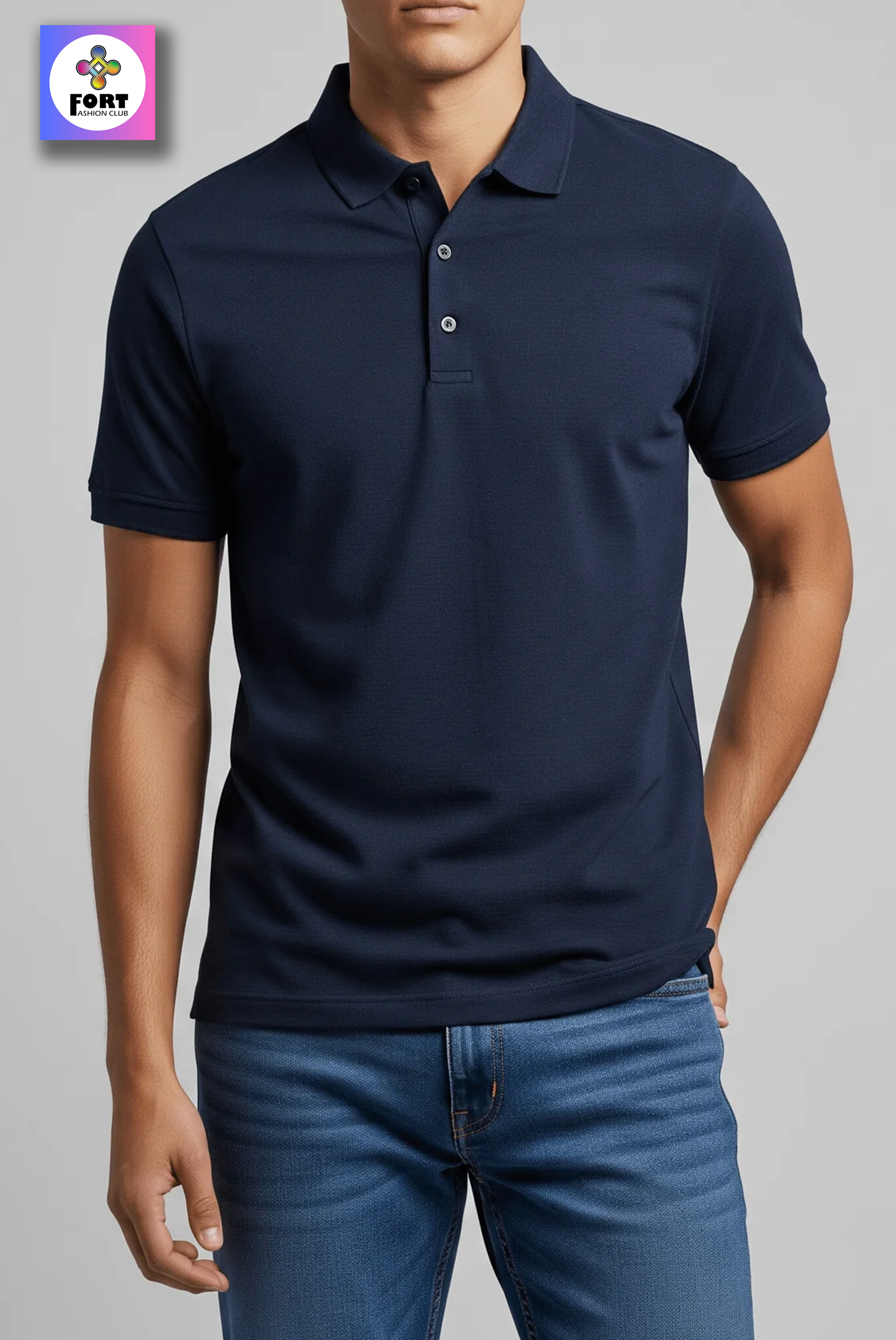 PERSONALIZED EMBROIDERY - ( COLLAR ) T-SHIRT