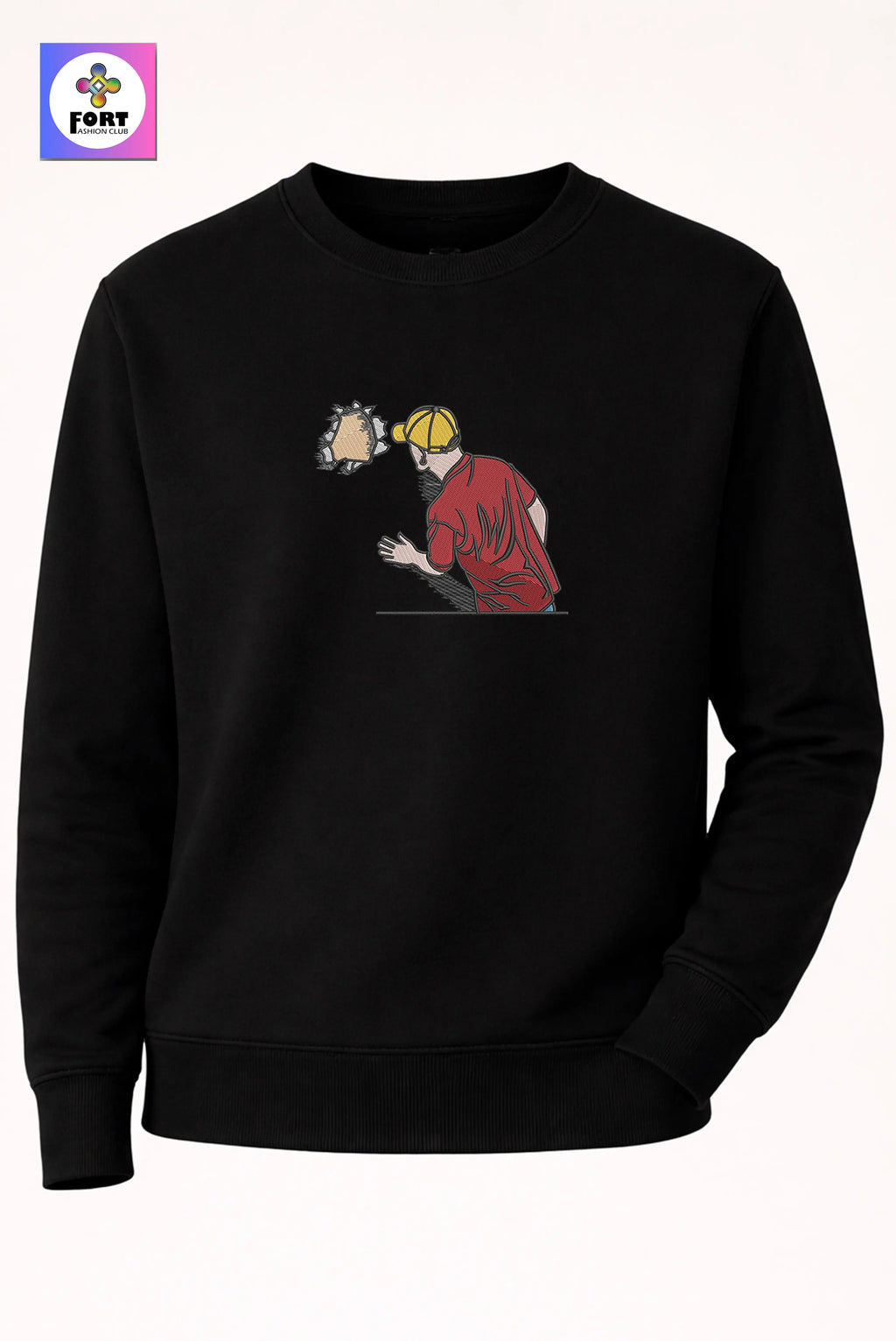 Crazy Embroidery Unisex Sweatshirt Creative
