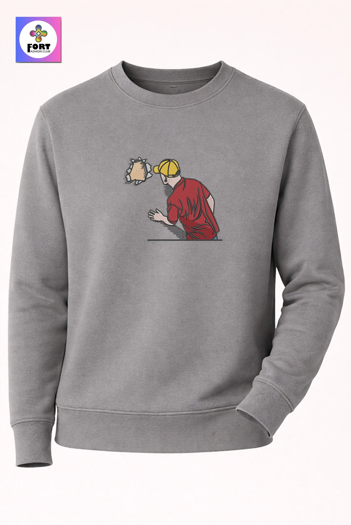 Crazy Embroidery Unisex Sweatshirt Creative