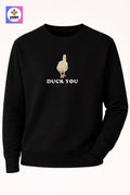 Crazy Embroidery Unisex Sweatshirt – Duck