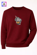 Crazy Embroidery Unisex Sweatshirt Energy