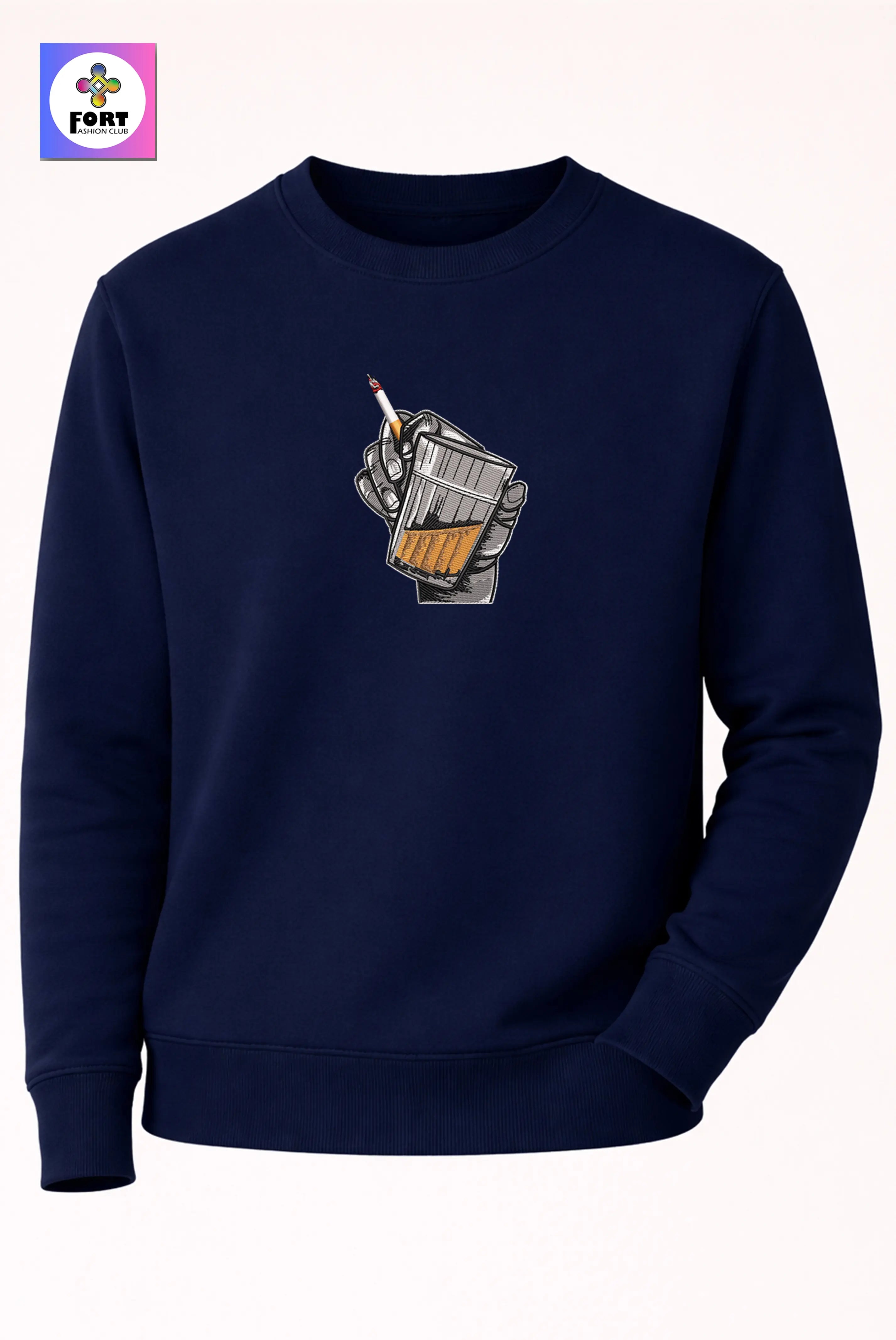Crazy Embroidery Unisex Sweatshirt Energy