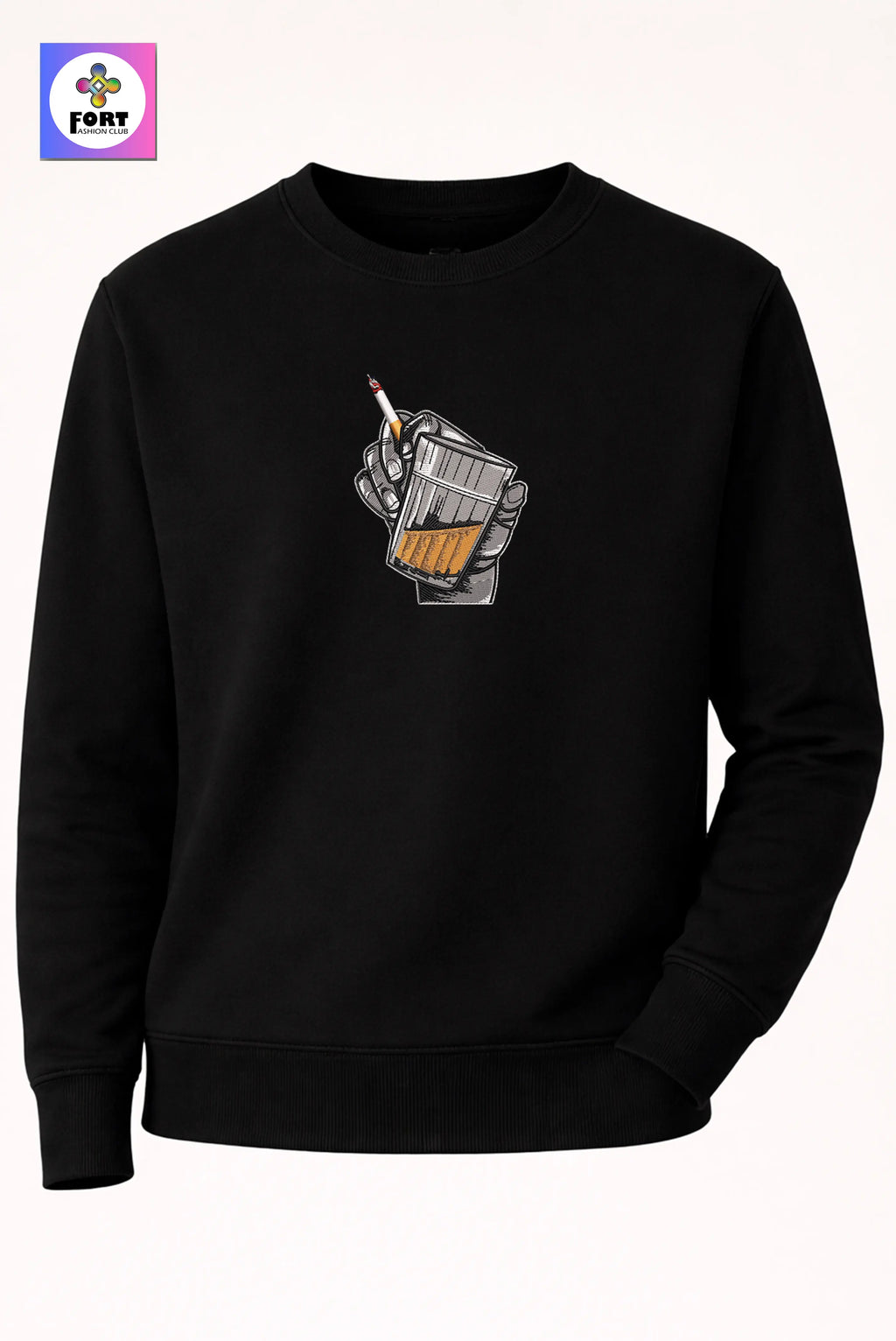 Crazy Embroidery Unisex Sweatshirt Energy