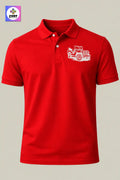 Crazy Embroidery Unisex (Collar) Polo T-Shirt Jeep
