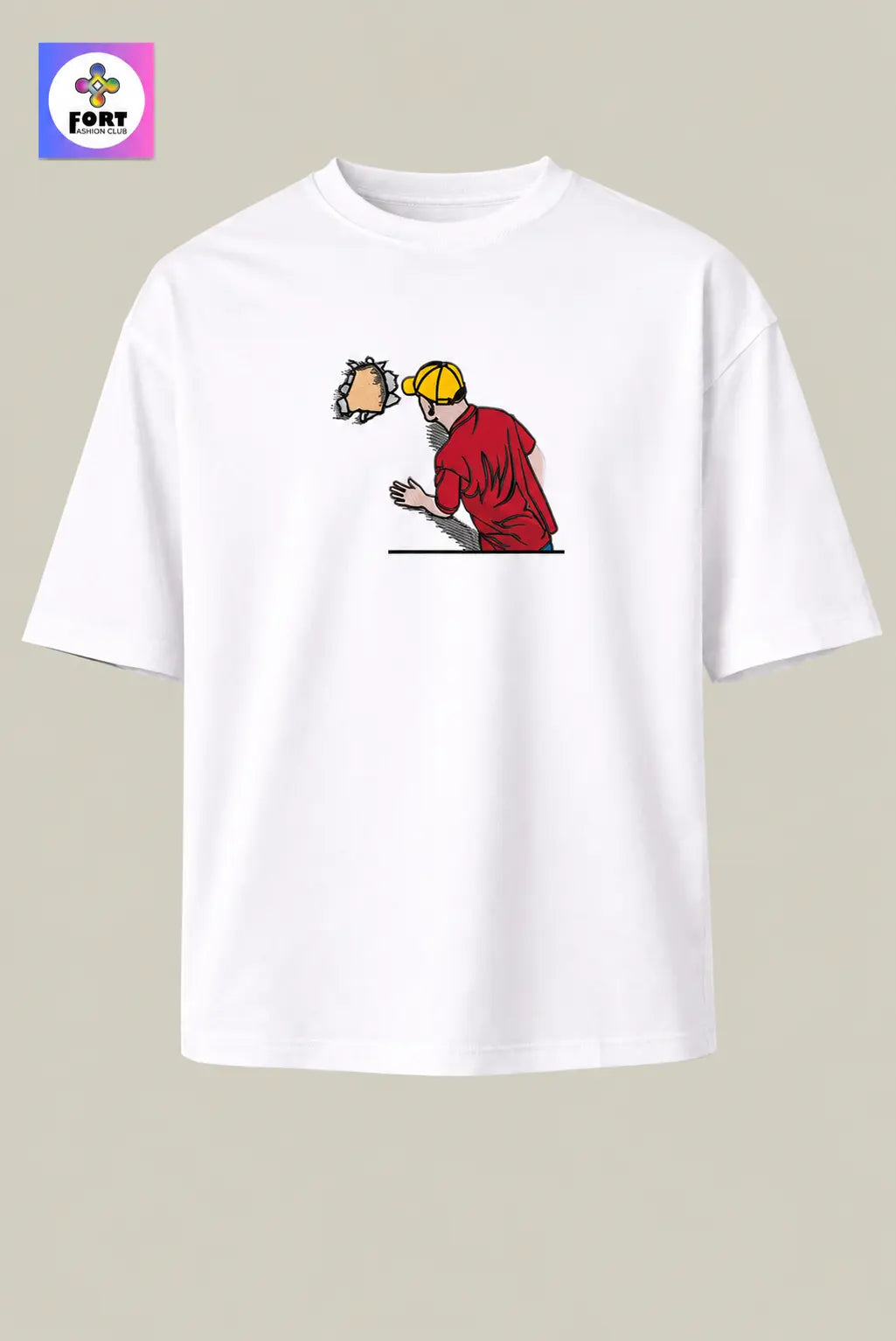 Crazy Embroidery Unisex Oversized T-Shirt (Drop Shoulder) – Creative