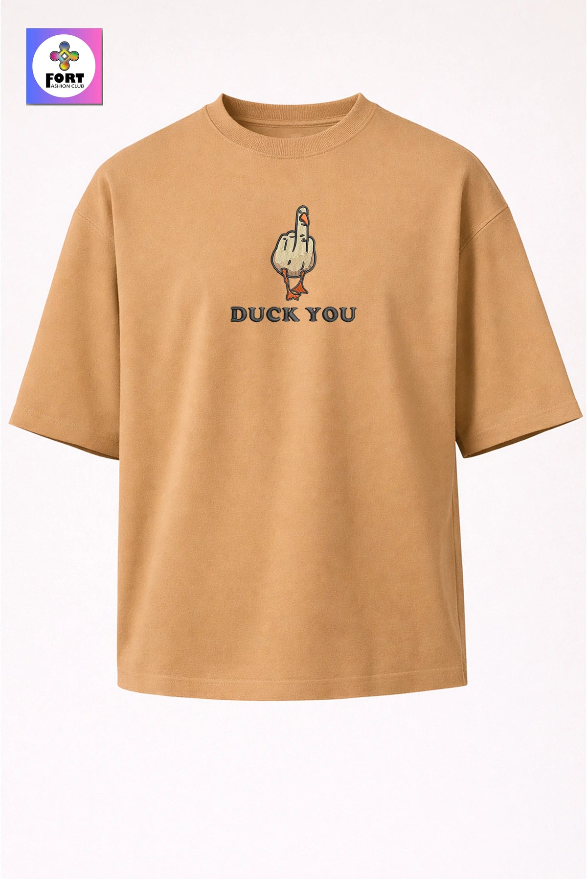 Crazy Embroidery Unisex Oversized T-Shirt (Drop Shoulder) – Duck