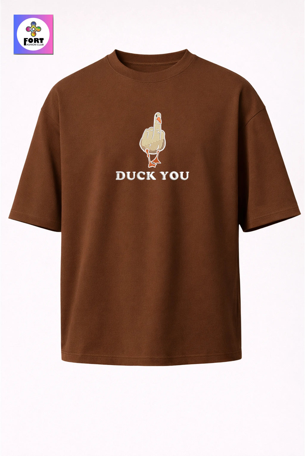 Crazy Embroidery Unisex Oversized T-Shirt (Drop Shoulder) – Duck