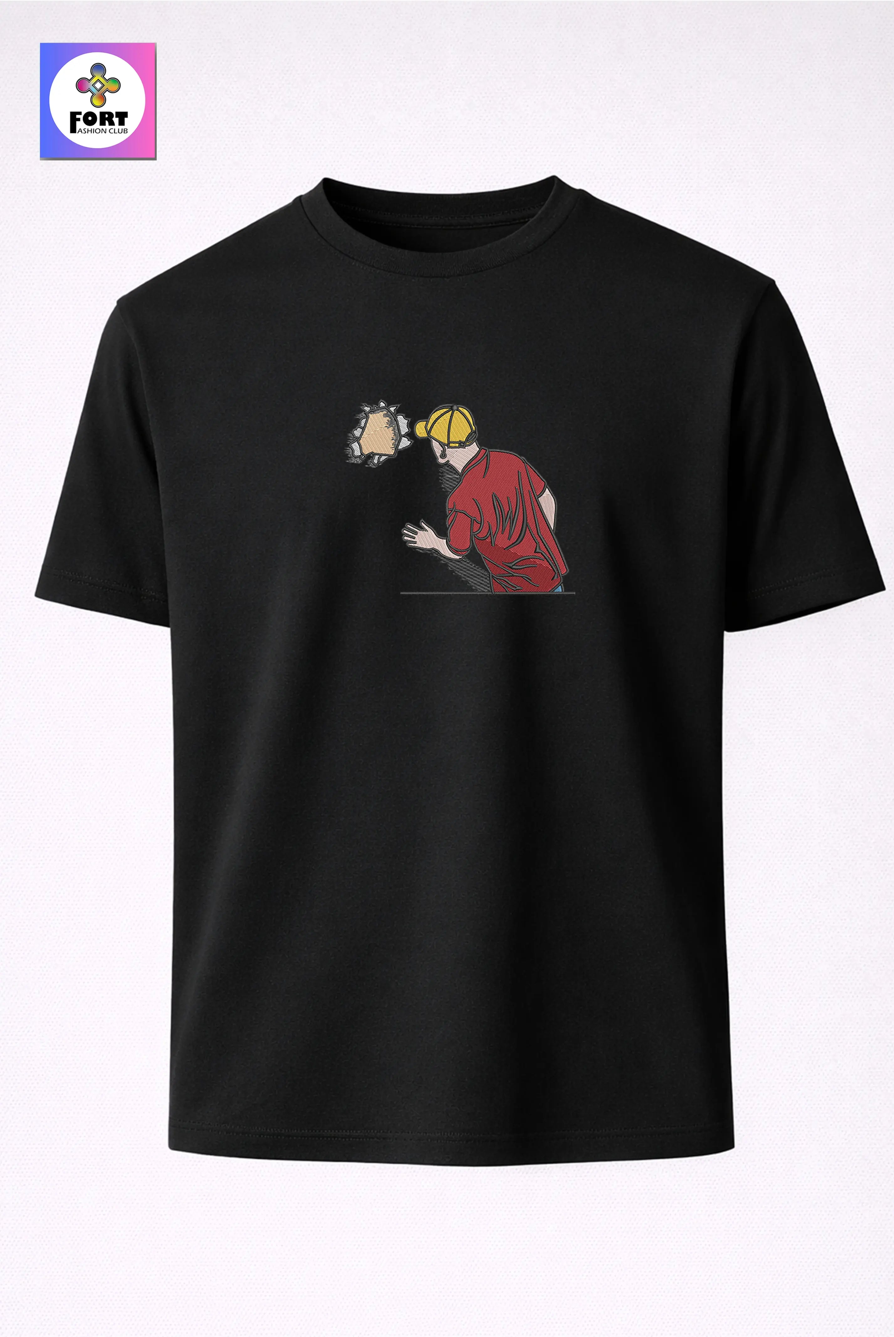 Crazy Embroidery Unisex T-Shirt – Creative