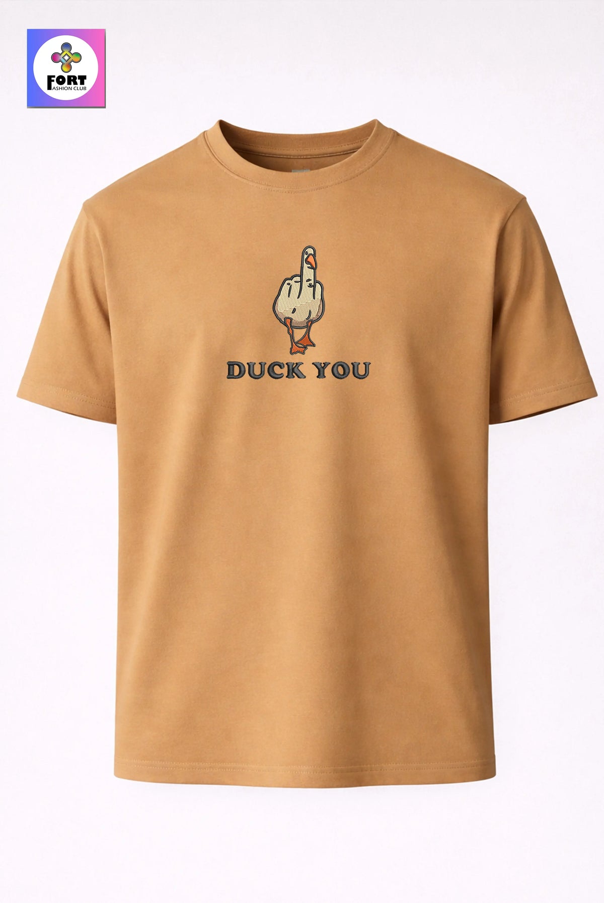 Crazy Embroidery Unisex T-Shirt – Duck