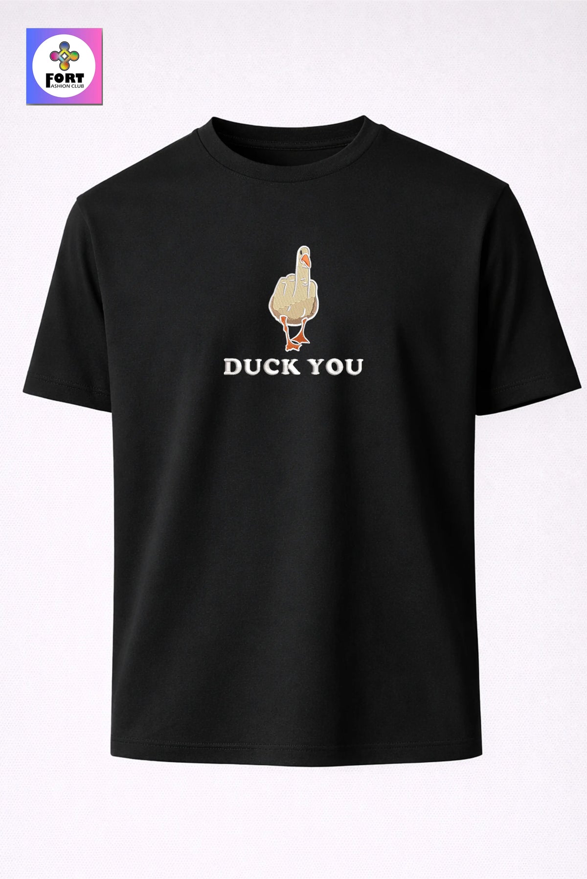 Crazy Embroidery Unisex T-Shirt – Duck