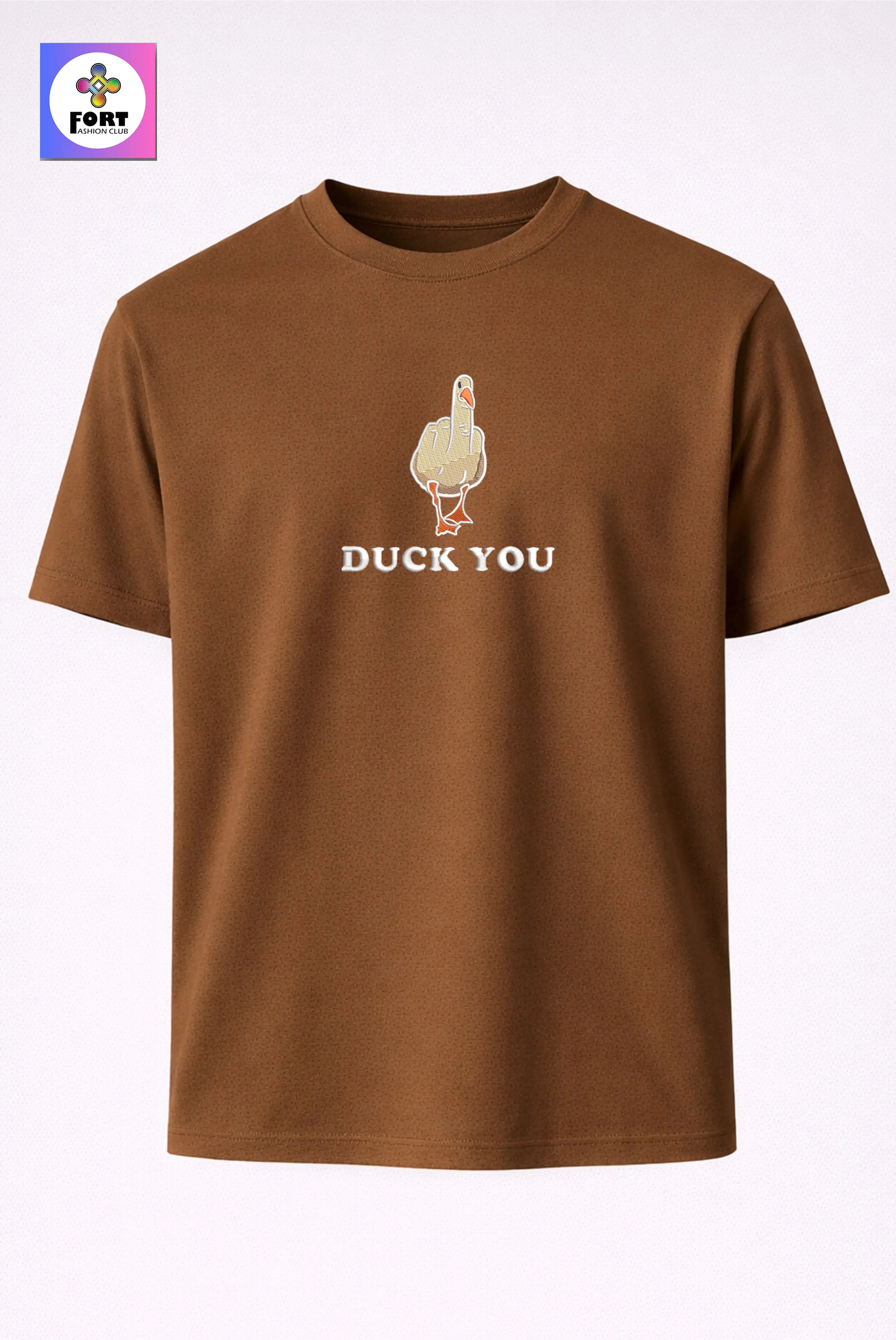 Crazy Embroidery Unisex T-Shirt – Duck