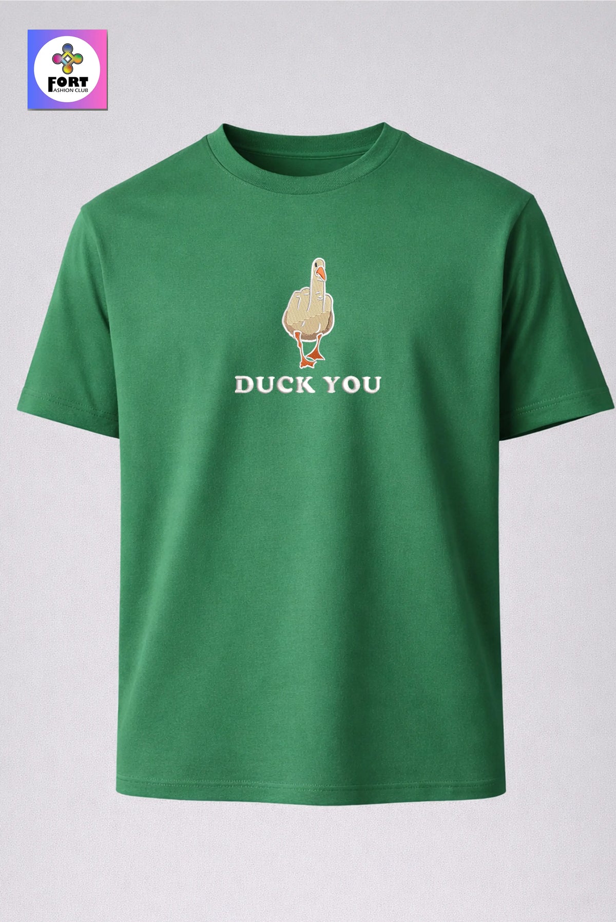 Crazy Embroidery Unisex T-Shirt – Duck