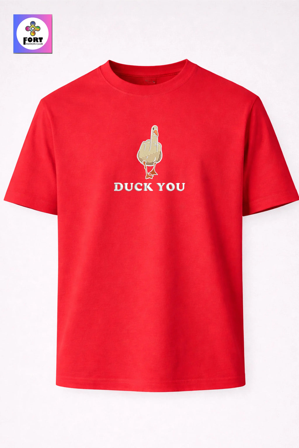 Crazy Embroidery Unisex T-Shirt – Duck