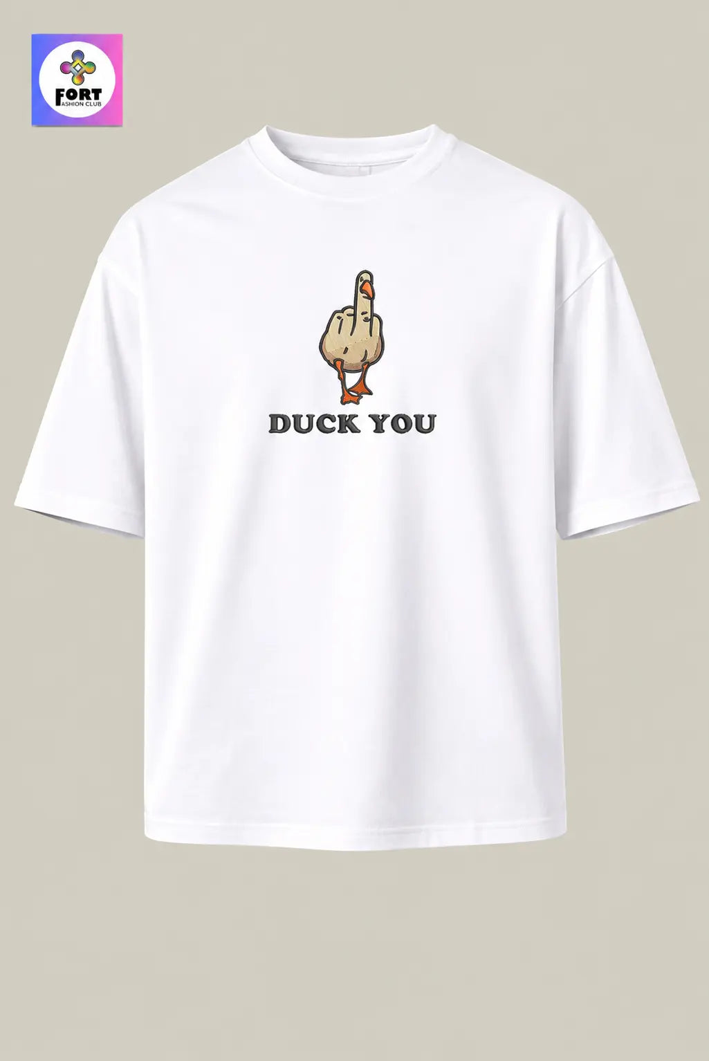 Crazy Embroidery Unisex T-Shirt – Duck