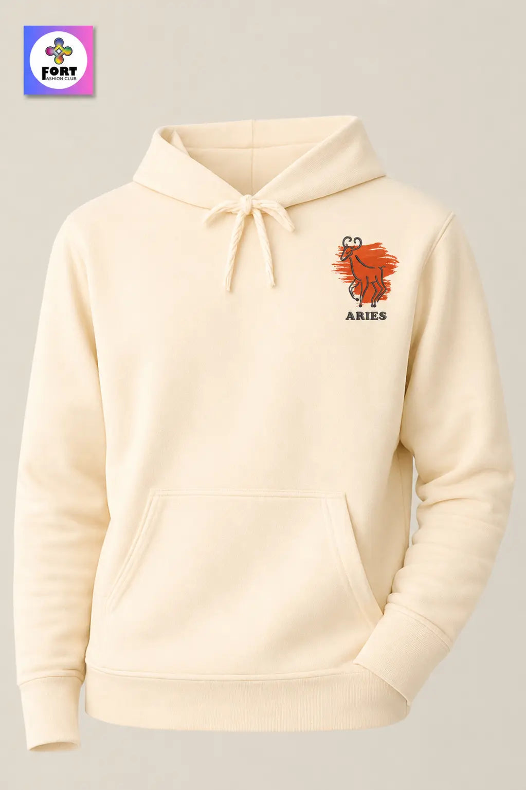 Crazy Embroidery Unisex Hoodie – Aries