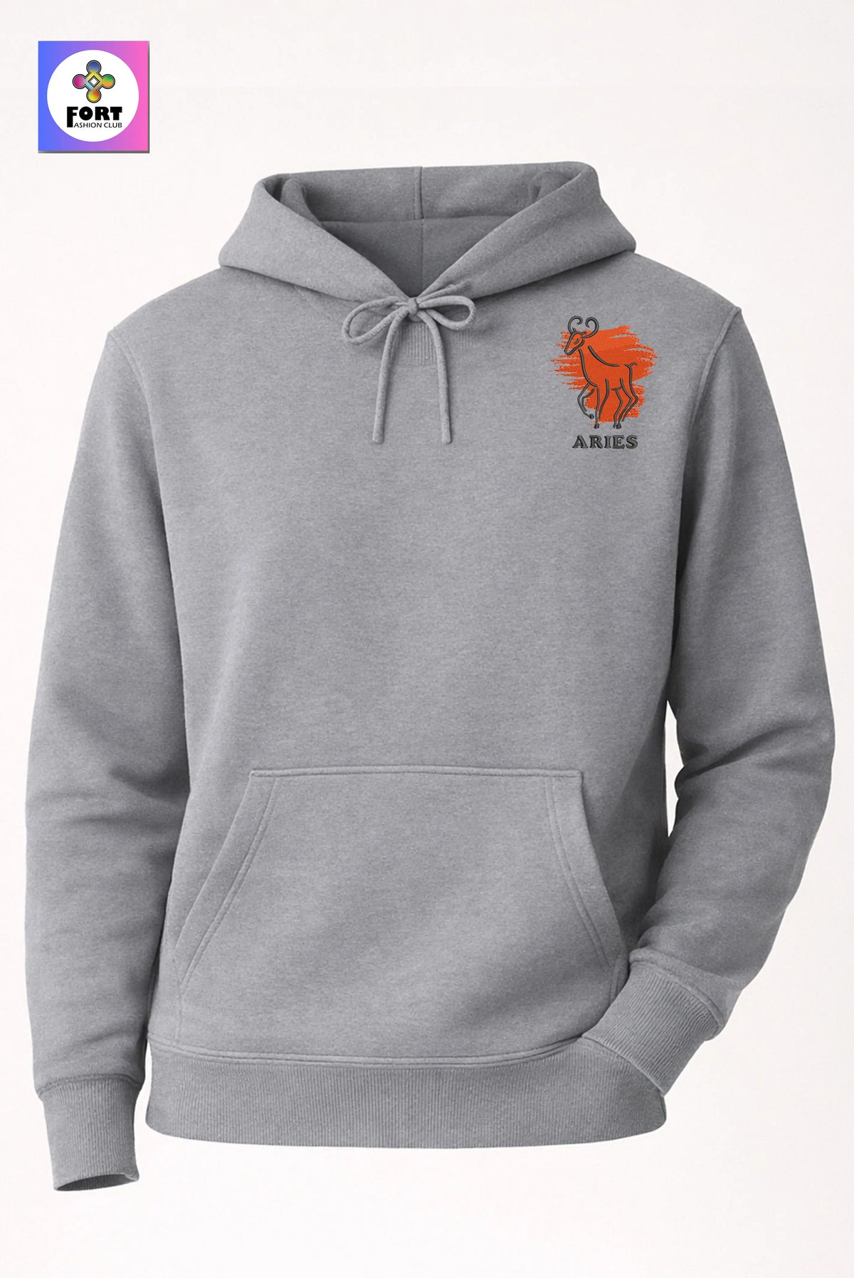 Crazy Embroidery Unisex Hoodie – Aries