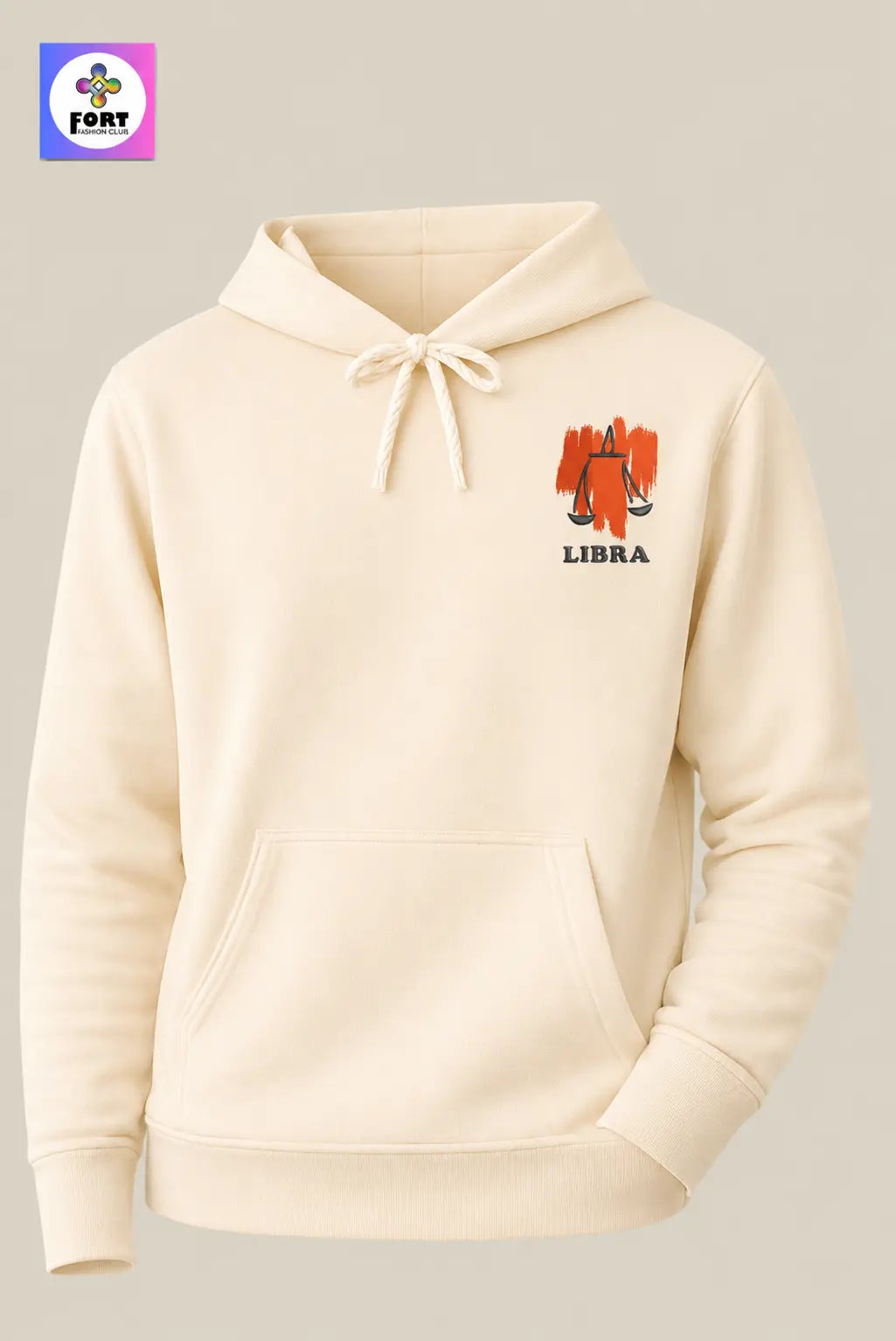 Crazy Embroidery Unisex Hoodie – Libra