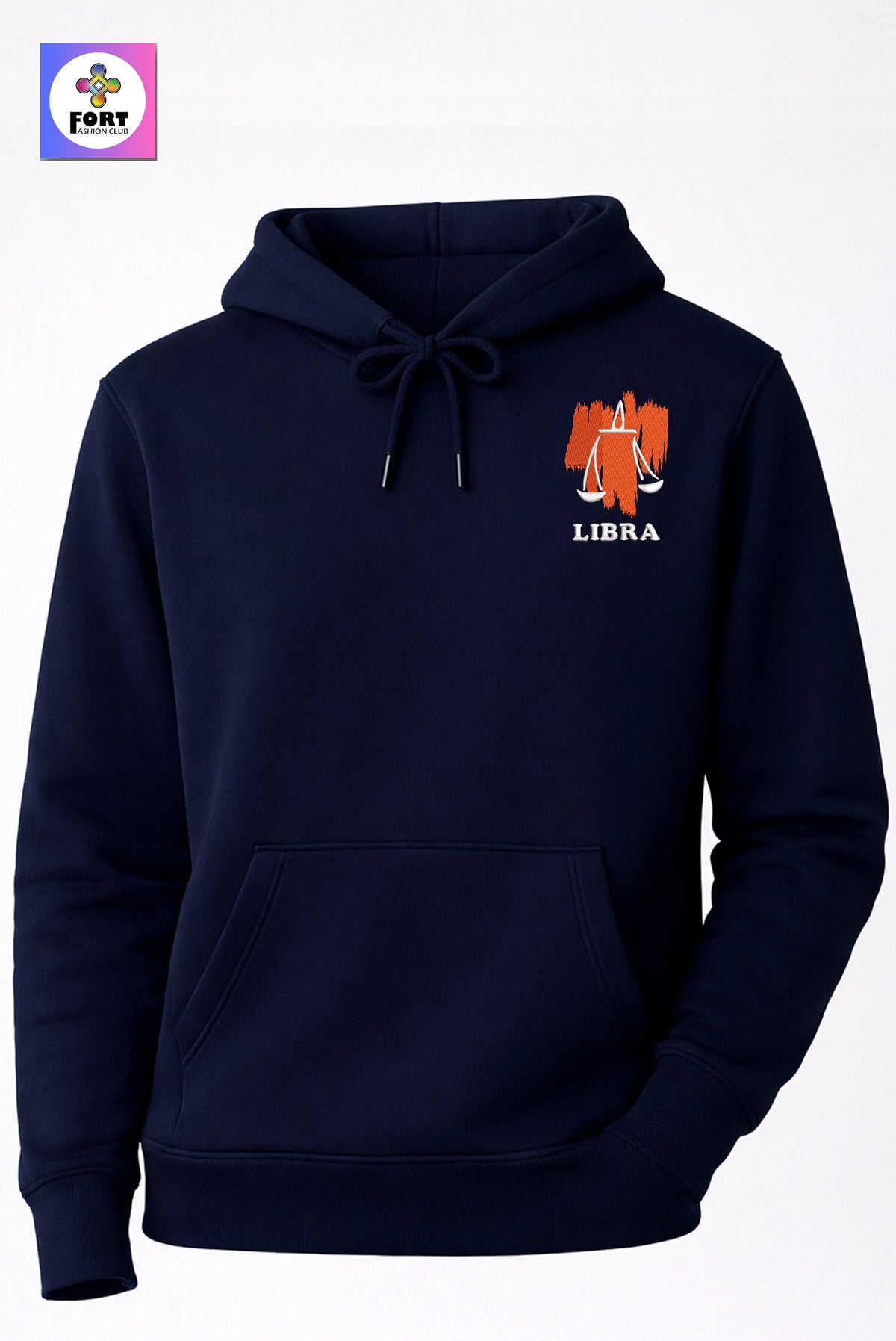 Crazy Embroidery Unisex Hoodie – Libra