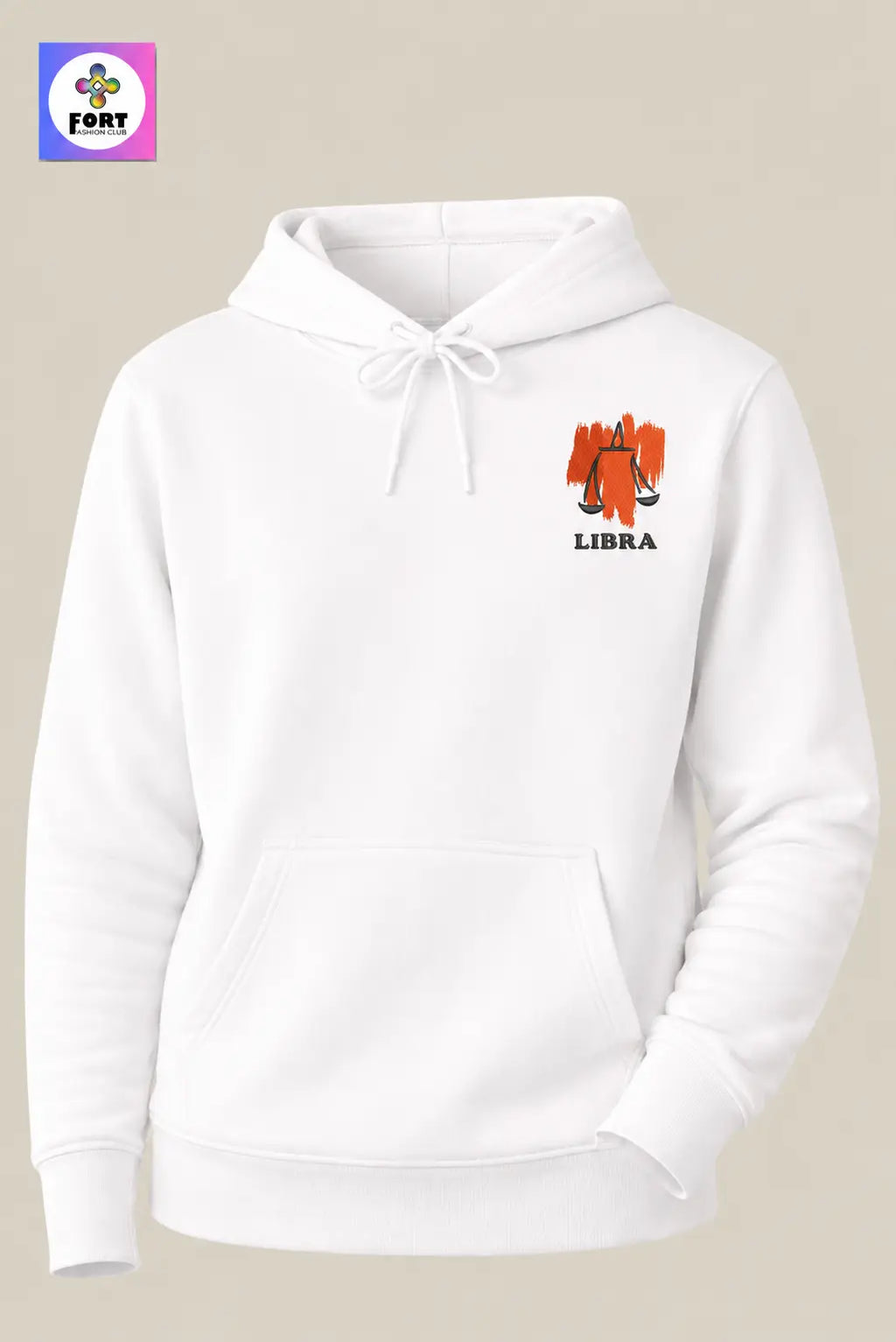 Crazy Embroidery Unisex Hoodie – Libra