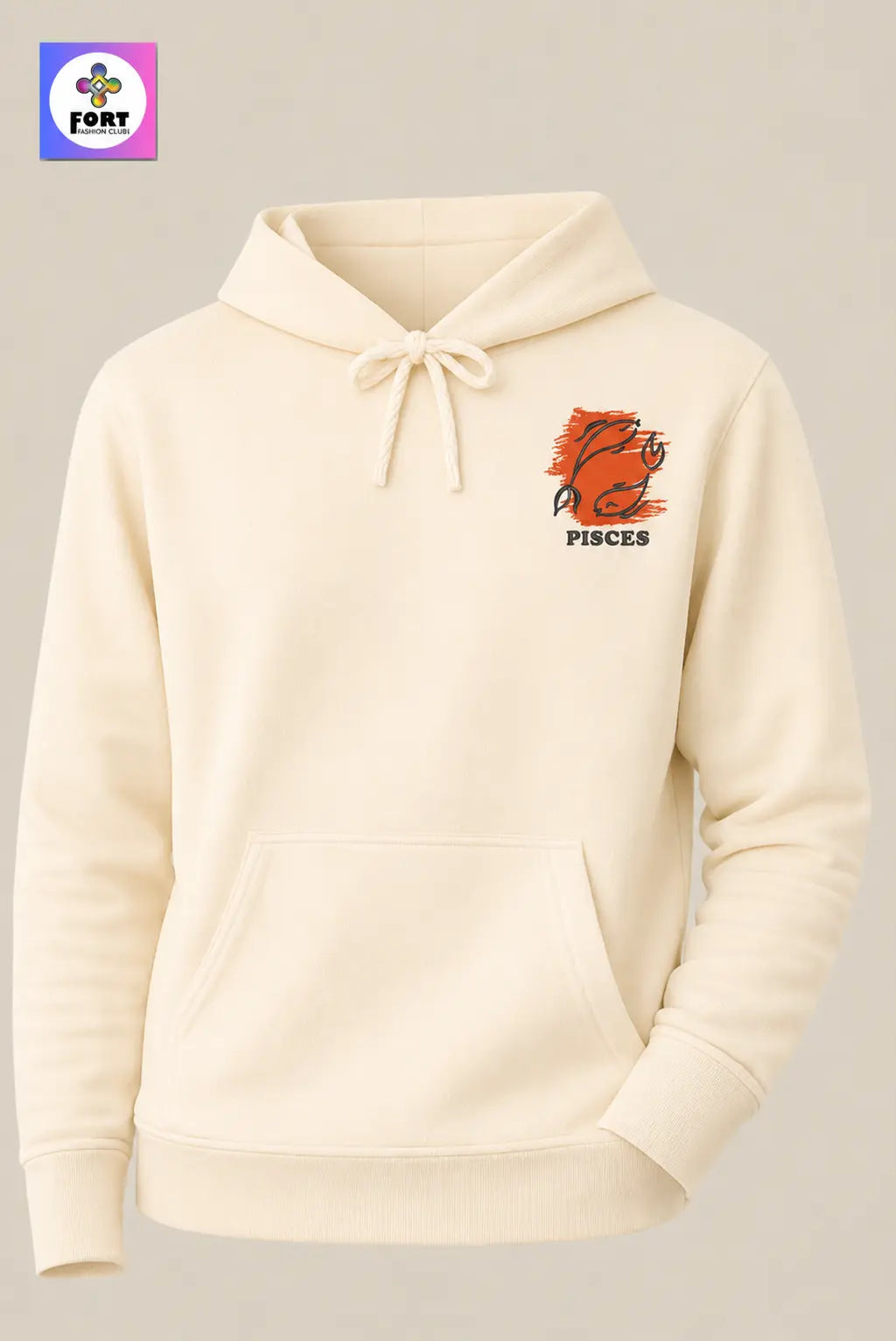 Crazy Embroidery Unisex Hoodie – Pisces